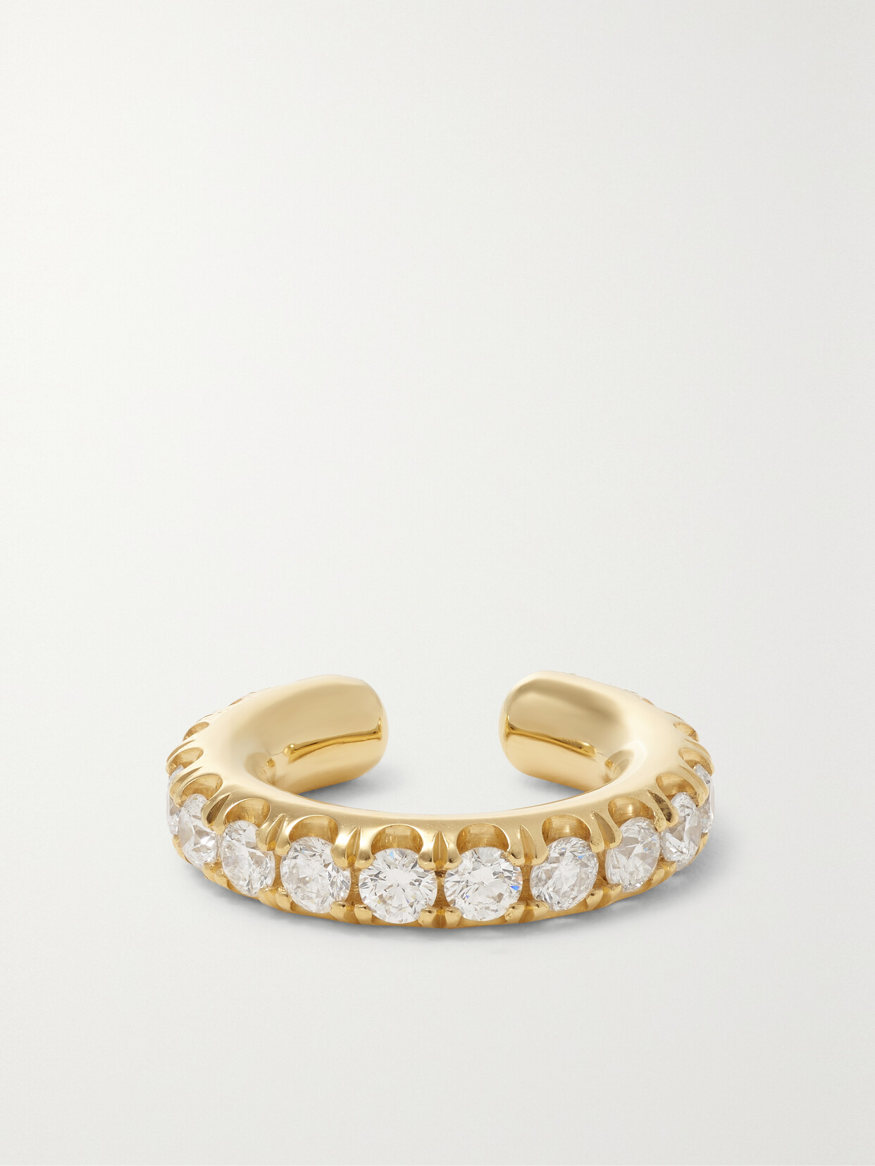 Shop Spinelli Kilcollin Eclipse 18-karat Gold Diamond Ear Cuff