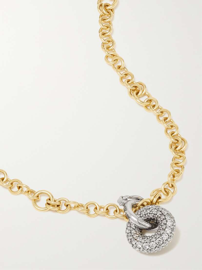 Spinelli Kilcollin Gravity Mini Nebula 18-karat Gold Diamond Necklace