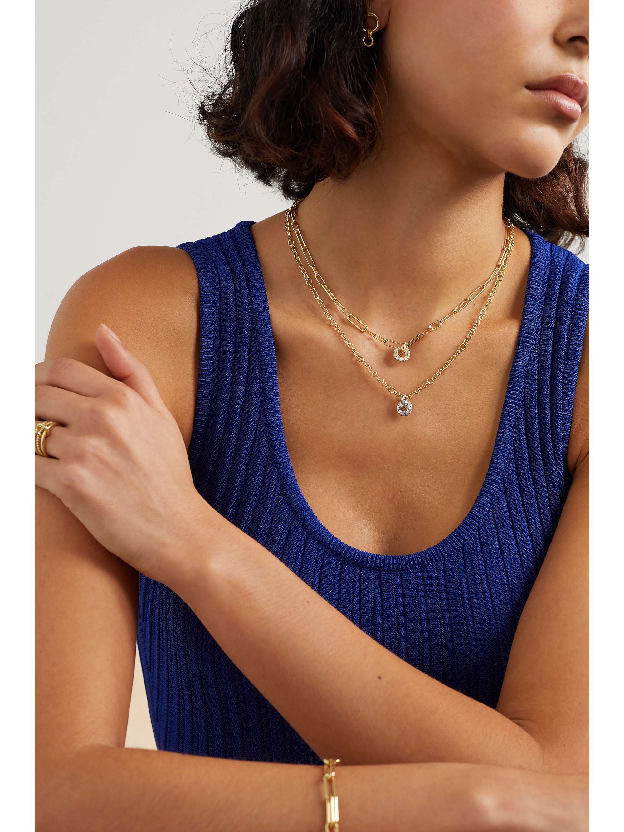 SPINELLI KILCOLLIN Marius Mini Nebula 18-karat gold diamond necklace