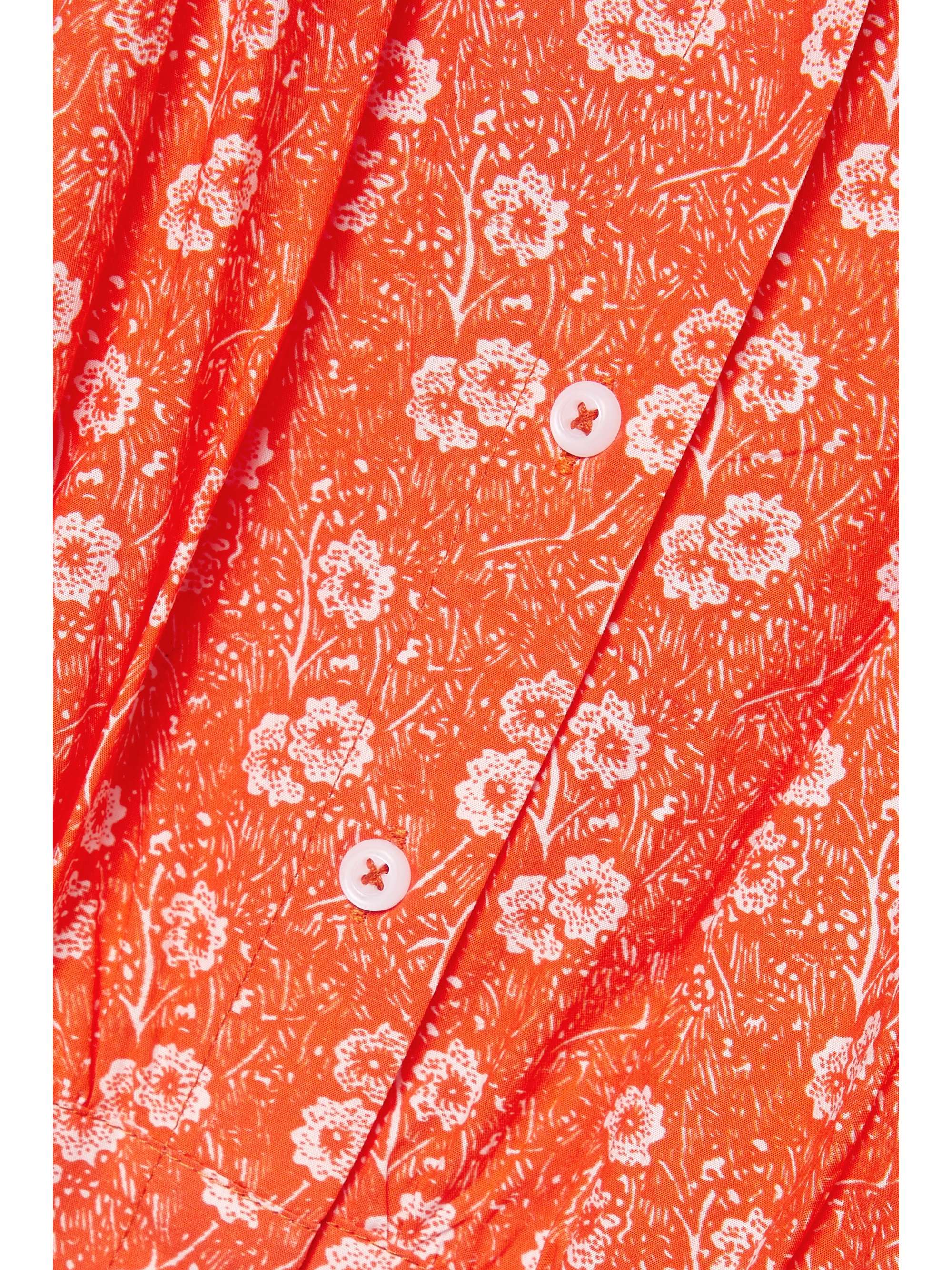 BATSHEVA x Laura Ashley “Thistle” 缩褶花卉印花纯棉府绸女衫