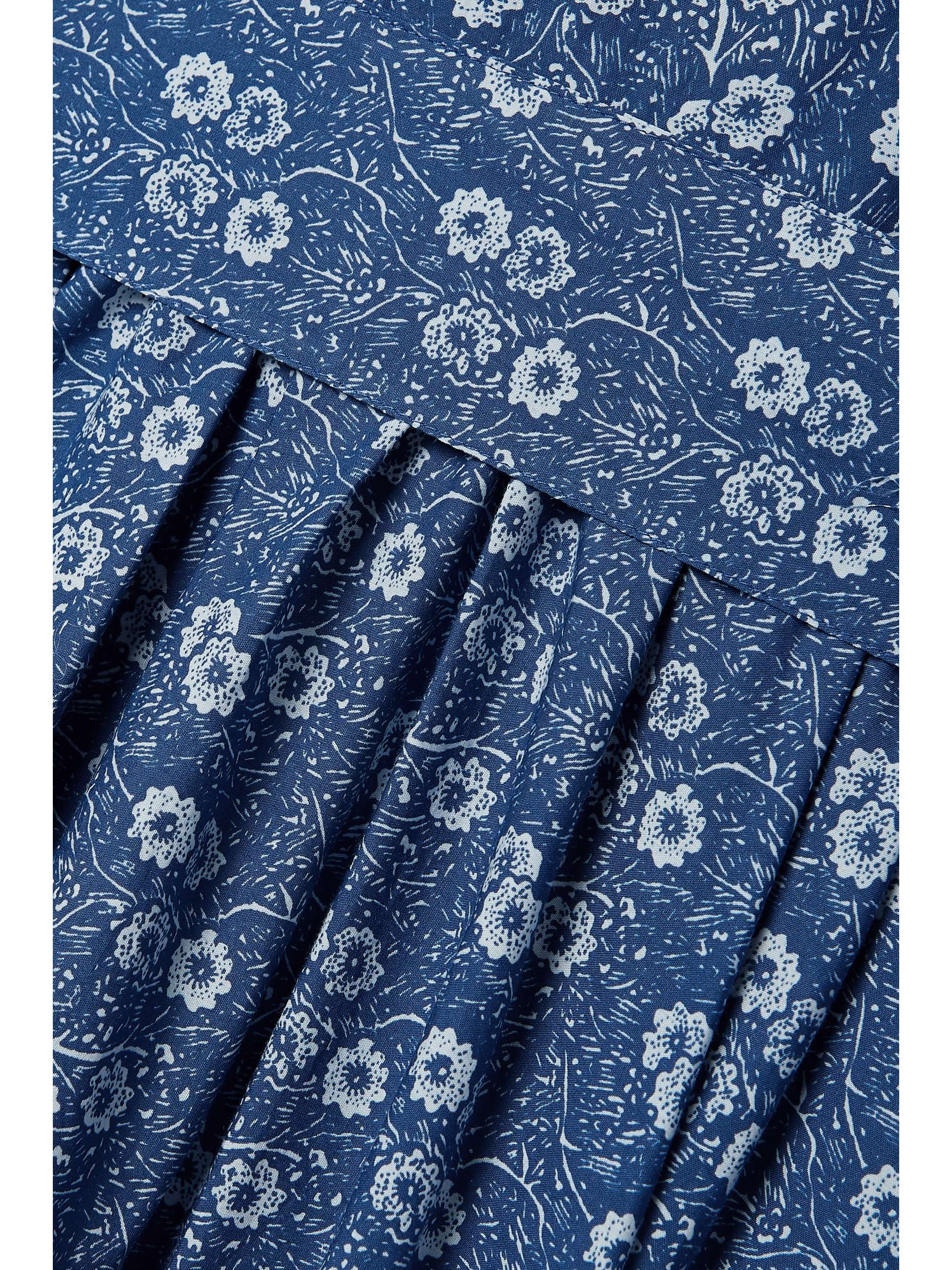 BATSHEVA + Laura Ashley Waverly ruffled floral-print cotton-poplin midi dress