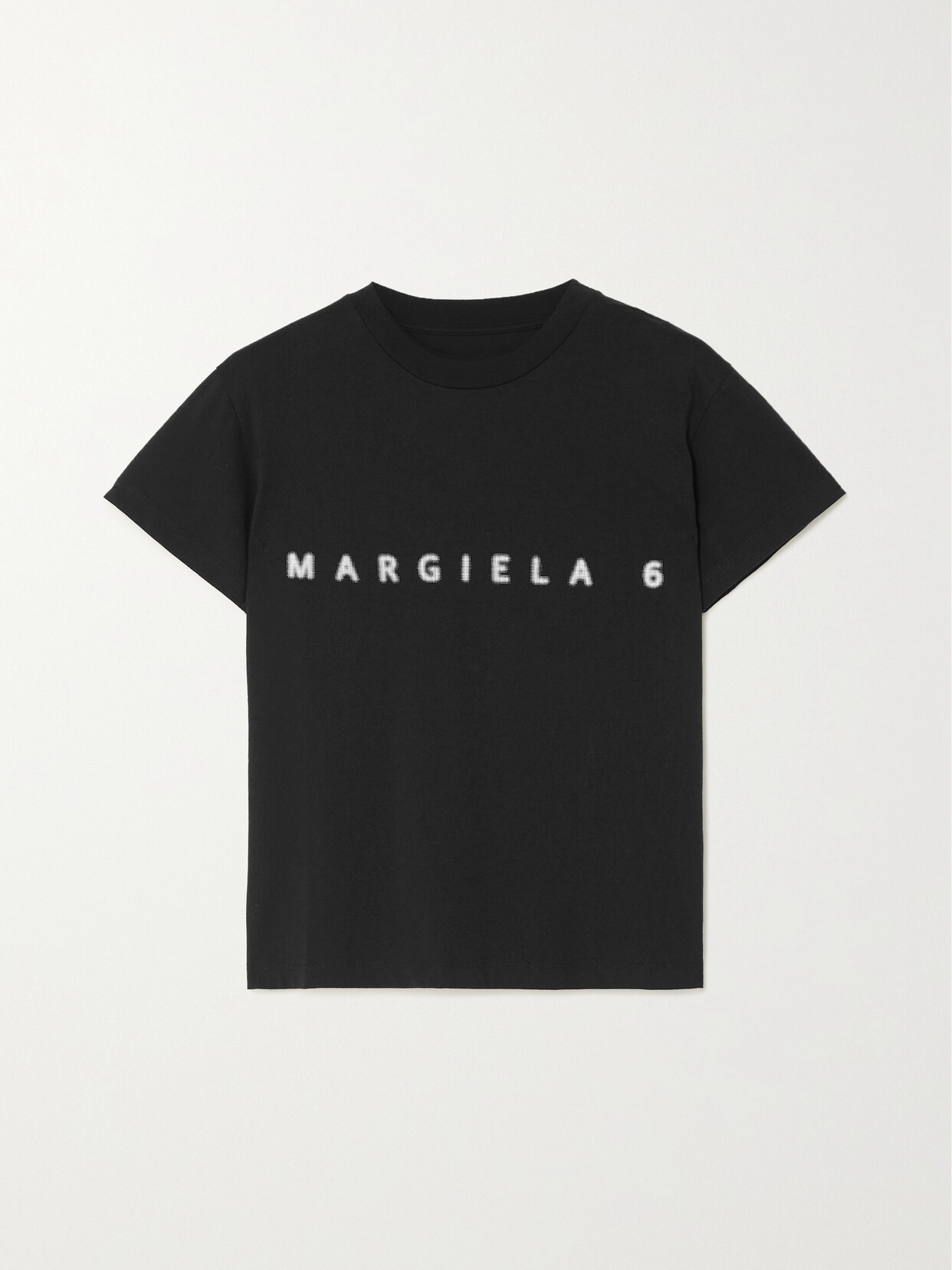 MM6 Maison Margiela - Printed Cotton-jersey T-shirt - Black