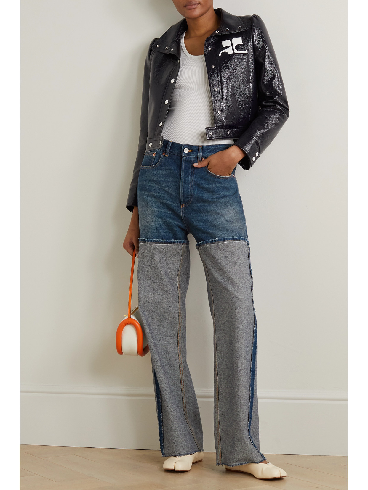 Maison Margiela ⑩ spliced denim jacket | ochge.org
