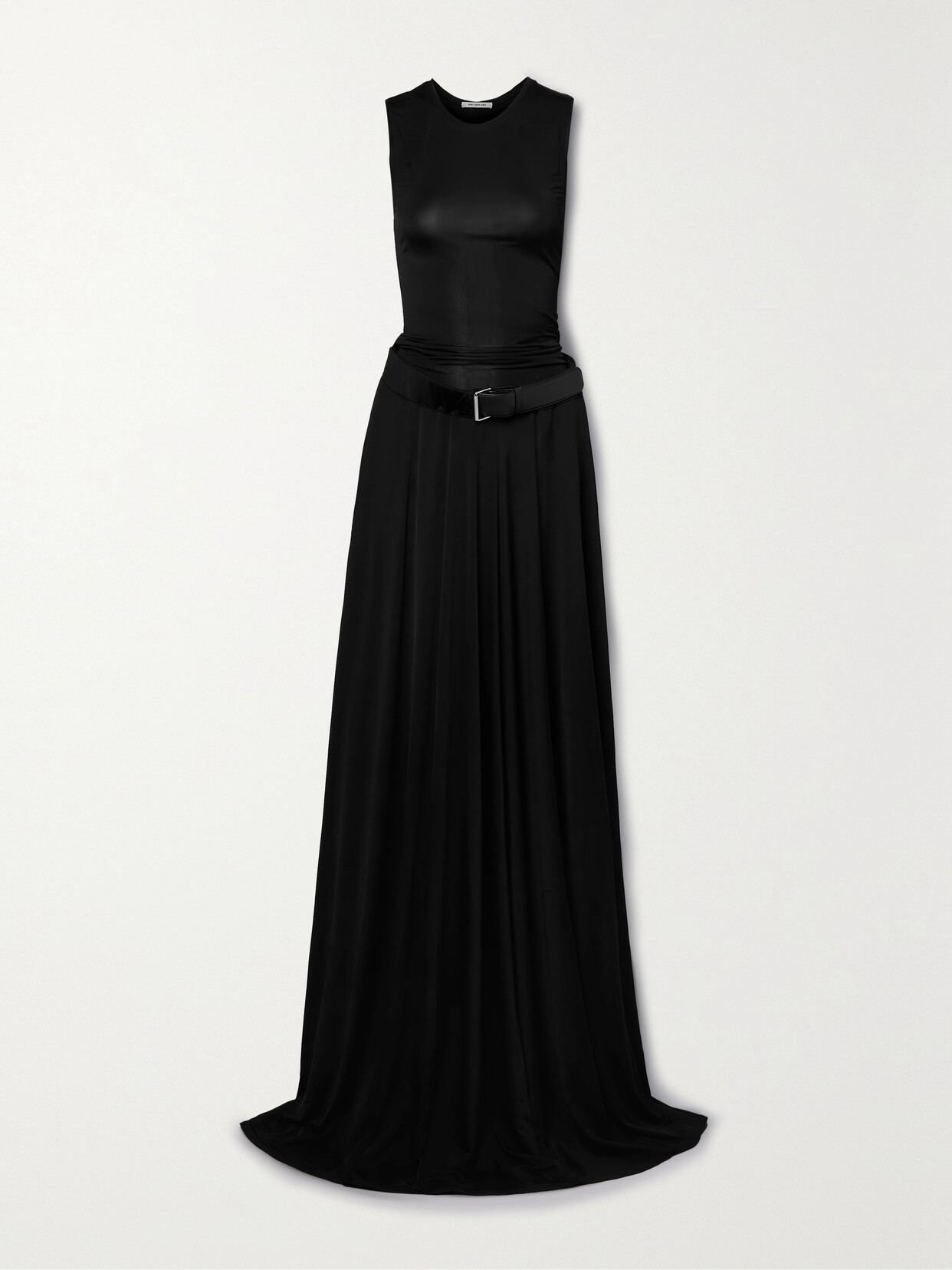 Peter Do - Belted Stretch-jersey Maxi Dress - Black