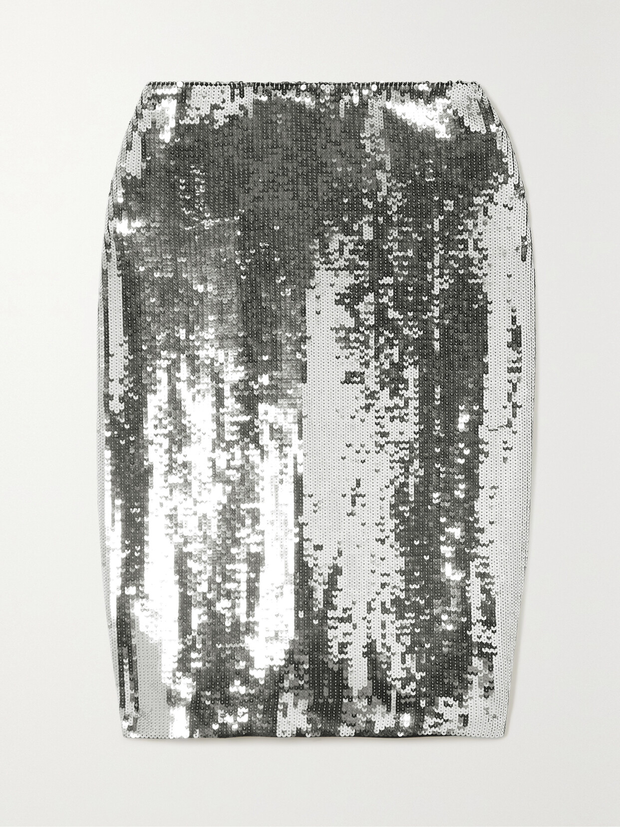 Nili Lotan - Bonne Sequined Jersey Skirt - Silver