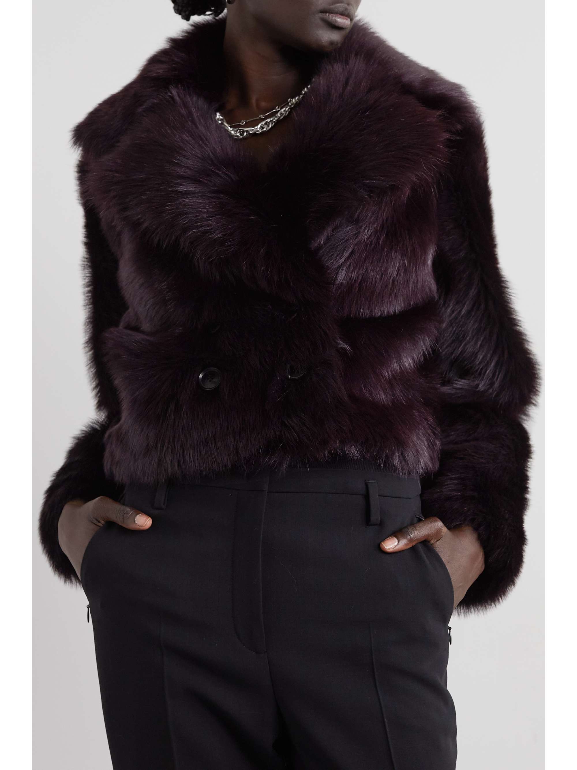 NILI LOTAN Ginne shearling jacket