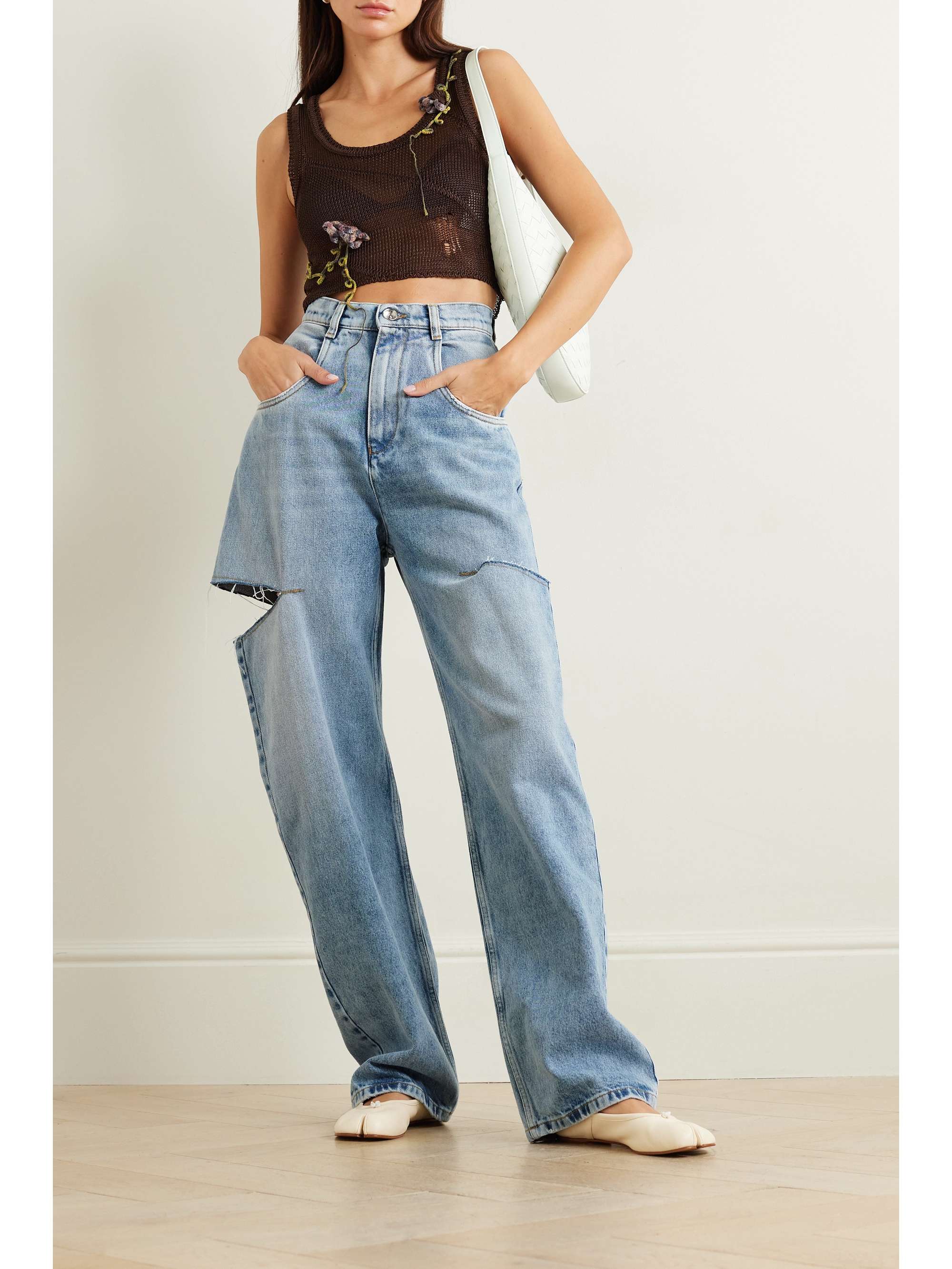 Eenvoud Specialiseren kapsel MAISON MARGIELA Cutout high-rise wide-leg jeans | NET-A-PORTER