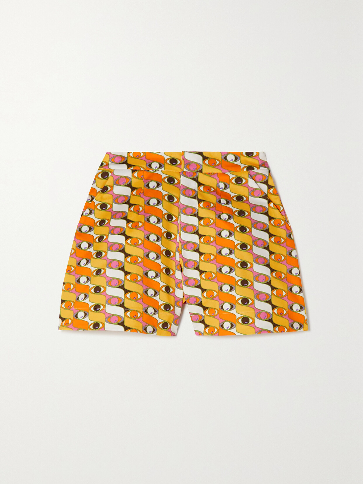 La DoubleJ Good Butt Printed Cotton-blend Shorts