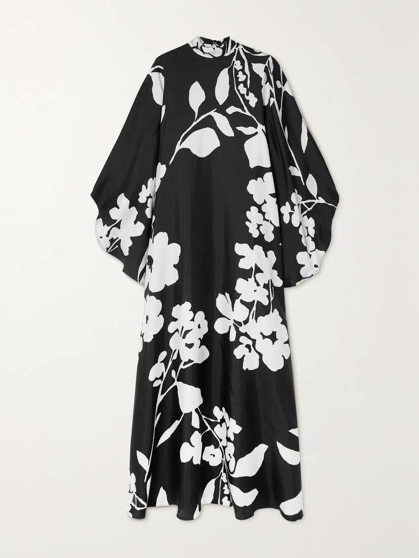 La DoubleJ Magnifico Floral-print Silk-twill Gown - xx large
