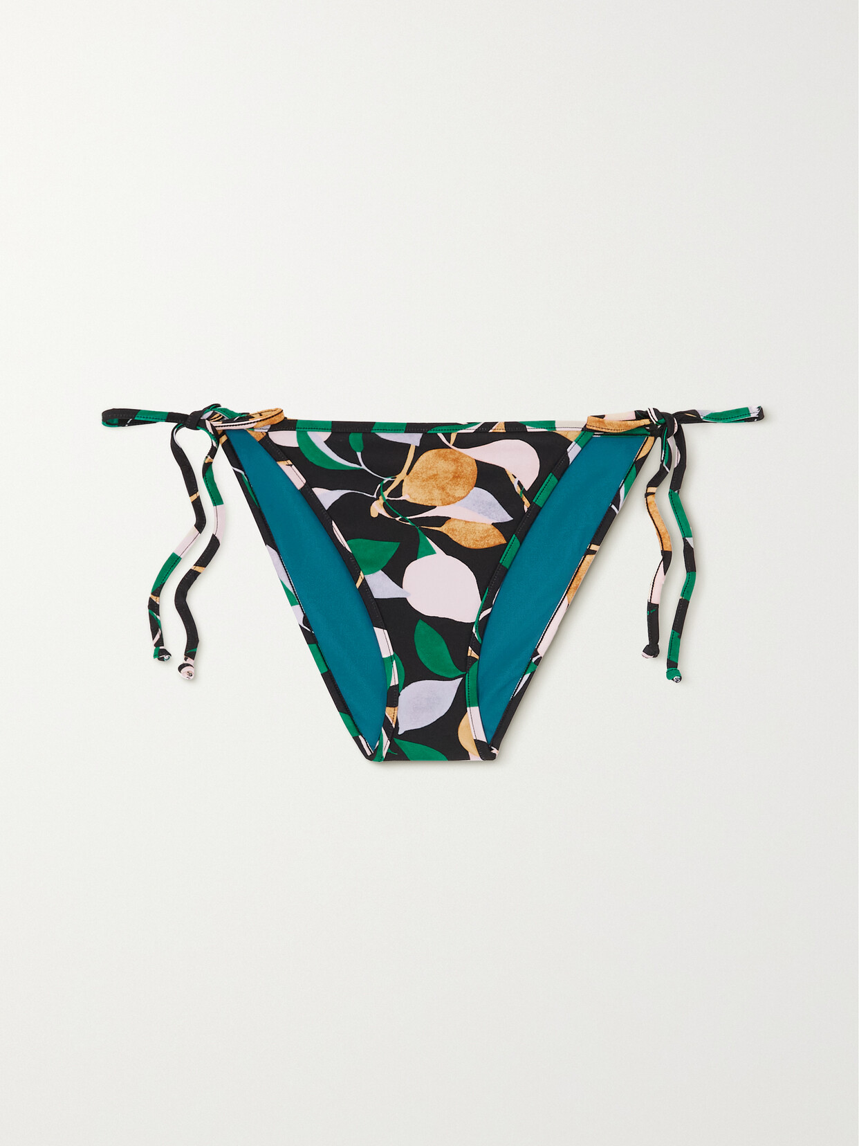 La Doublej Printed Bikini Briefs In Green