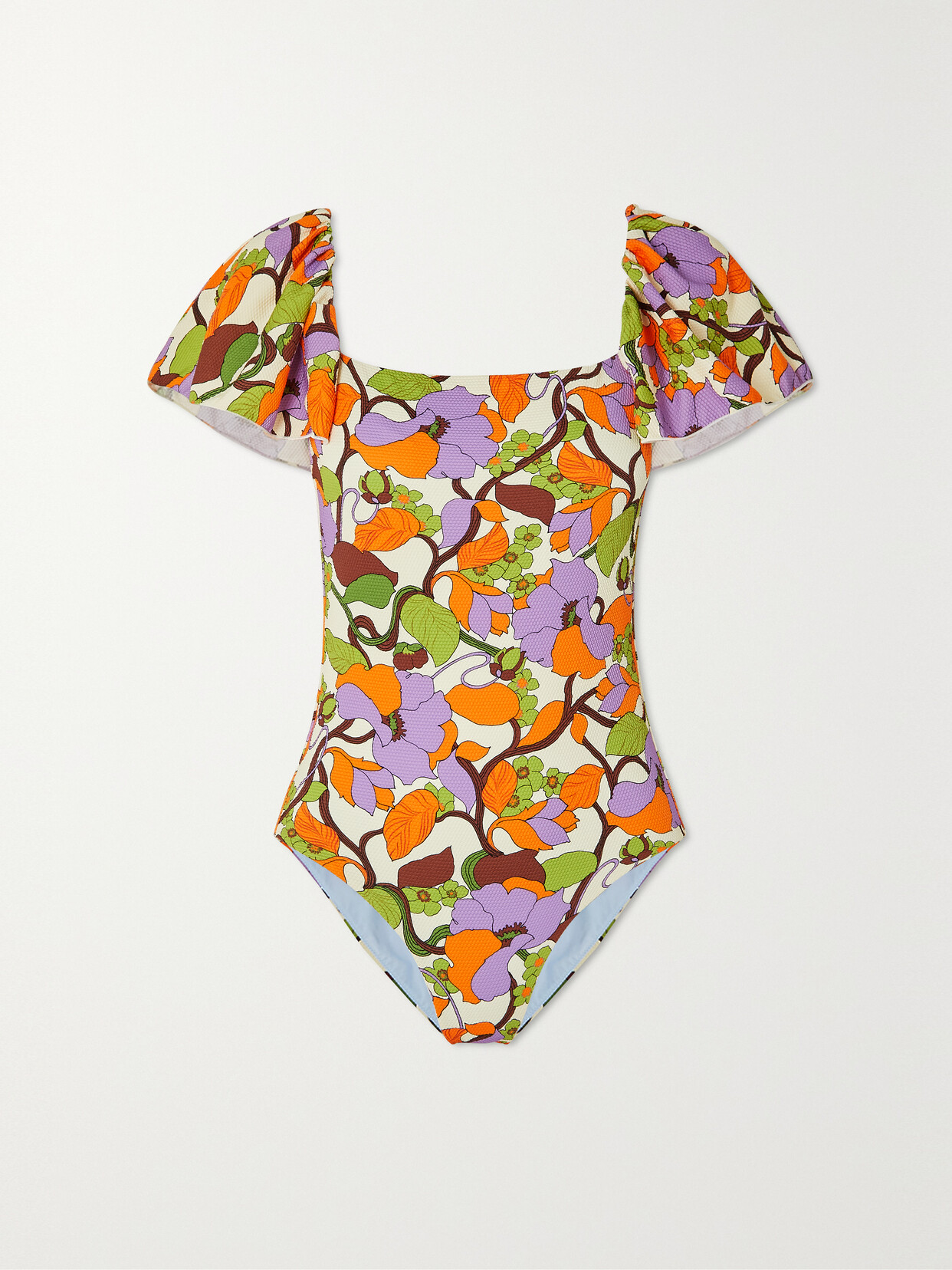 La Doublej La Double J Scarlet One-piece Swimsuit In Orange