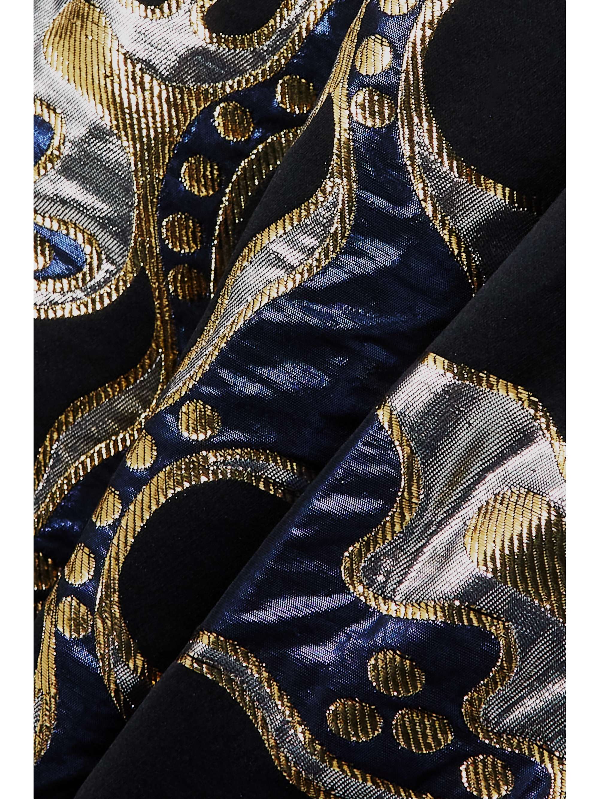 LA DOUBLEJ Cheer metallic brocade maxi dress