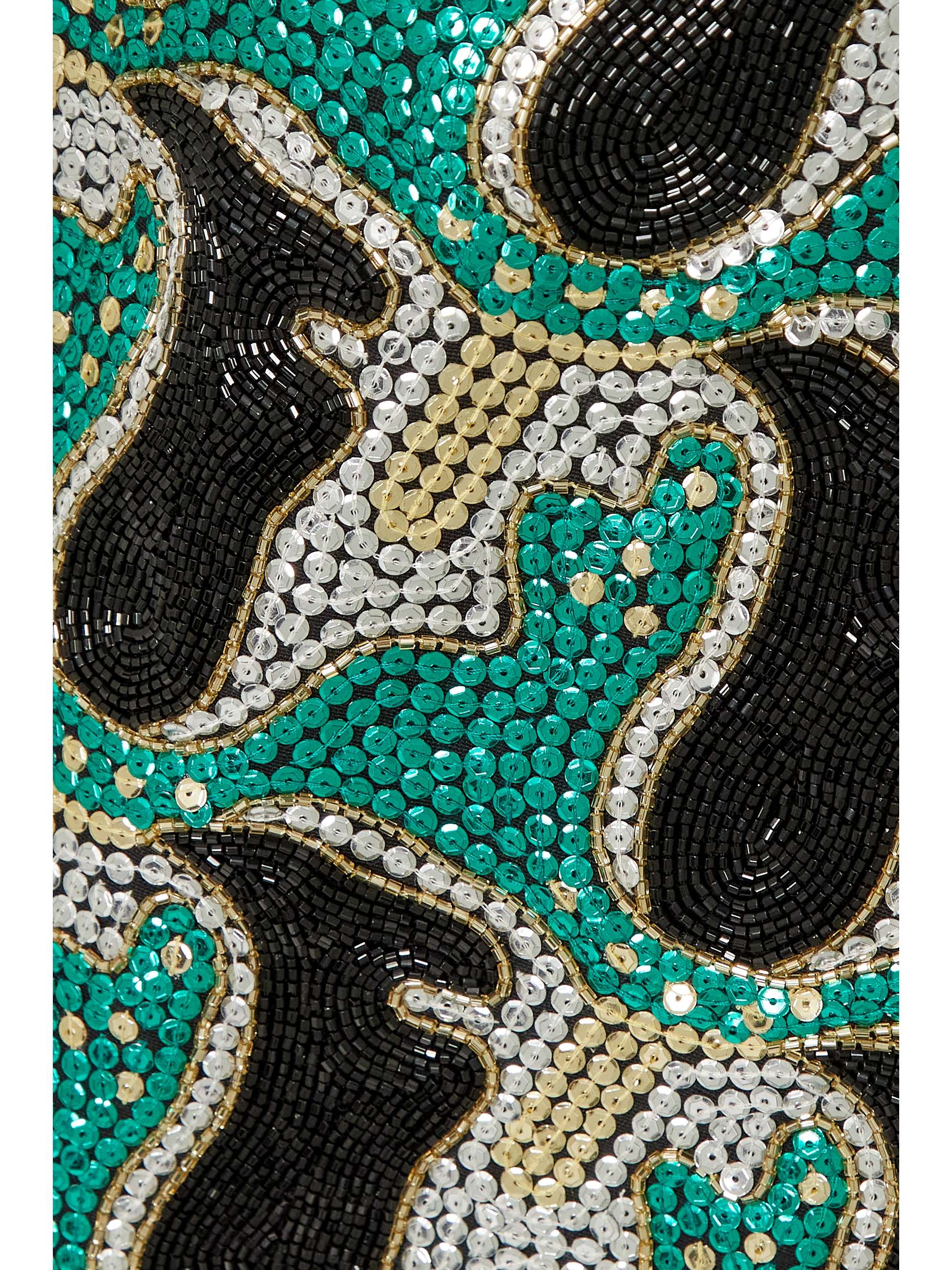 LA DOUBLEJ TGIF sequined crepe and brocade mini dress