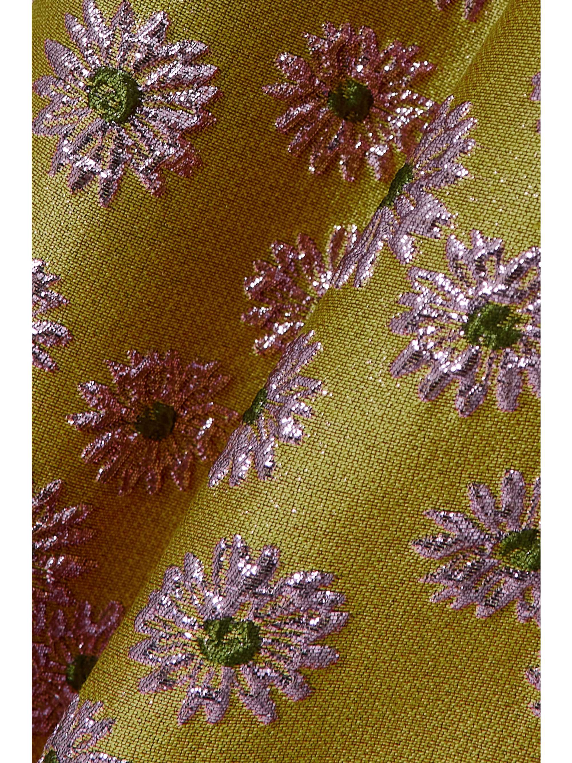 LA DOUBLEJ Cleopatra embroidered jacquard maxi dress NETAPORTER