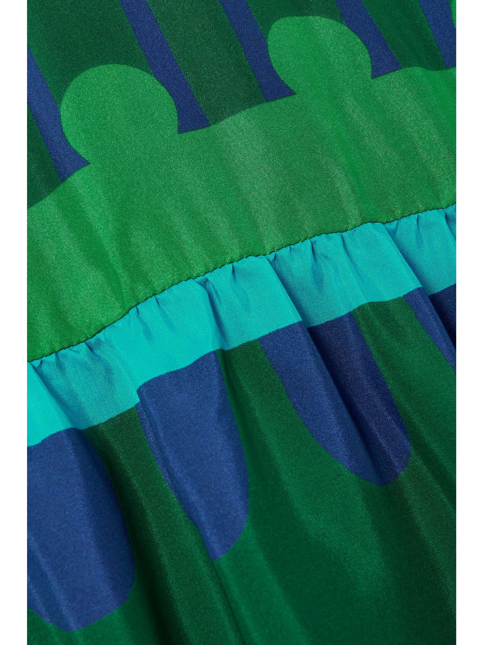 LA DOUBLEJ Vesta printed silk-twill maxi dress