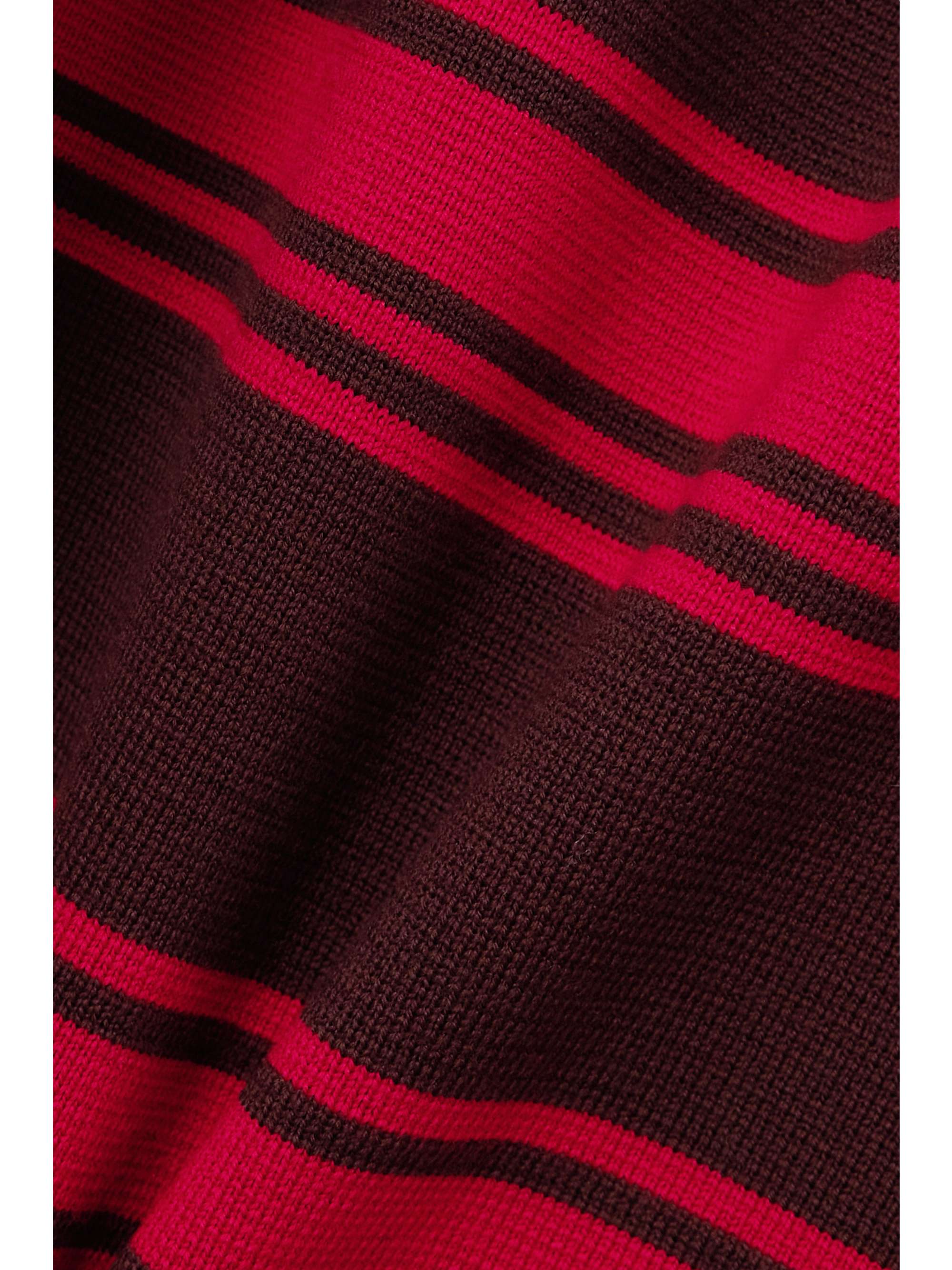LA DOUBLEJ Tones striped merino wool midi skirt