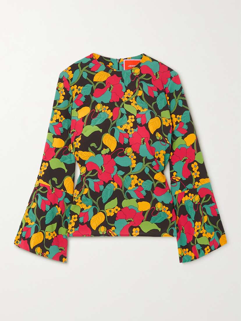 La DoubleJ Drifter Floral-print Crepe Top - xx large
