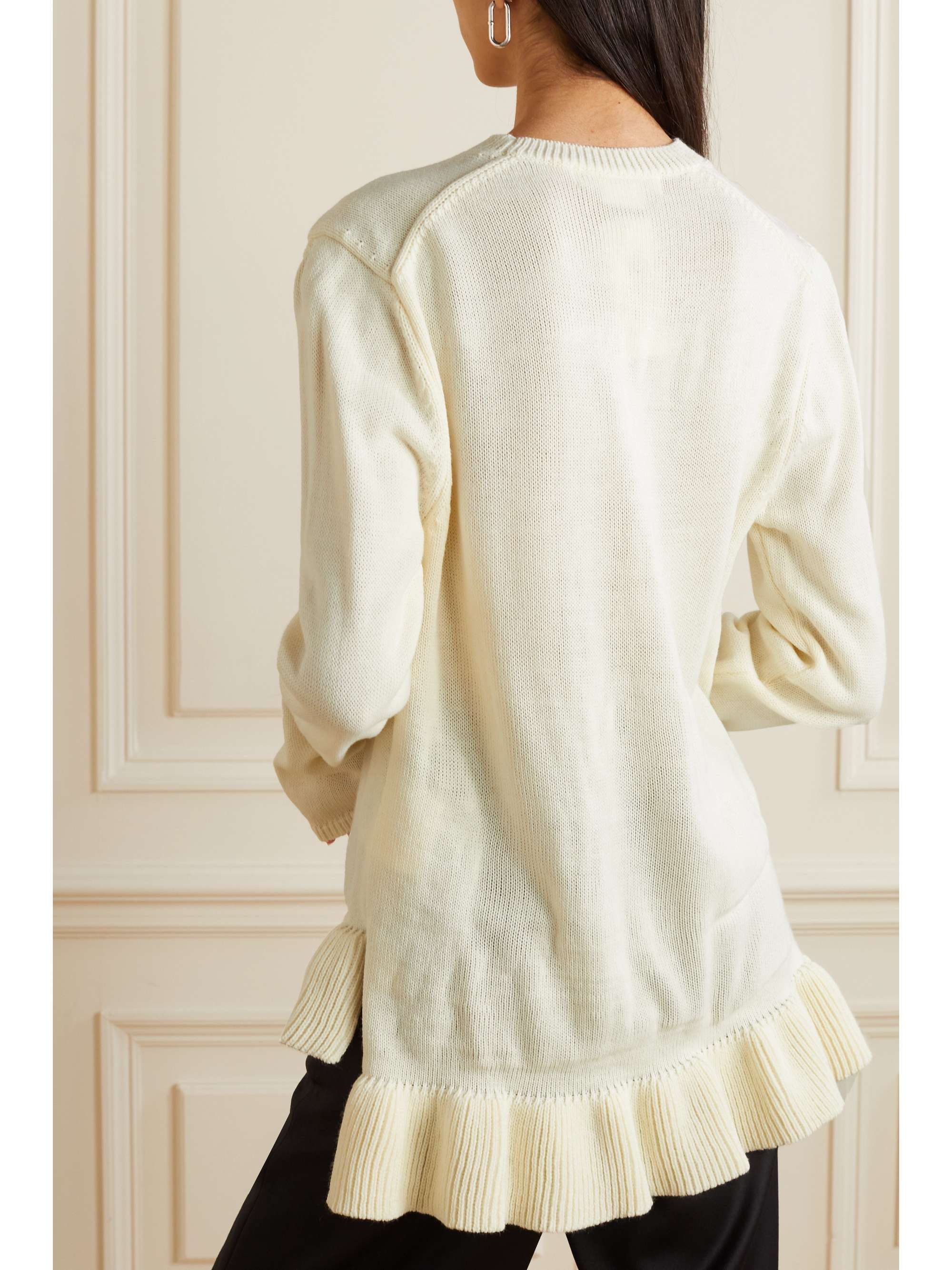 COMME DES GARÇONS COMME DES GARÇONS Ruffled knitted sweater