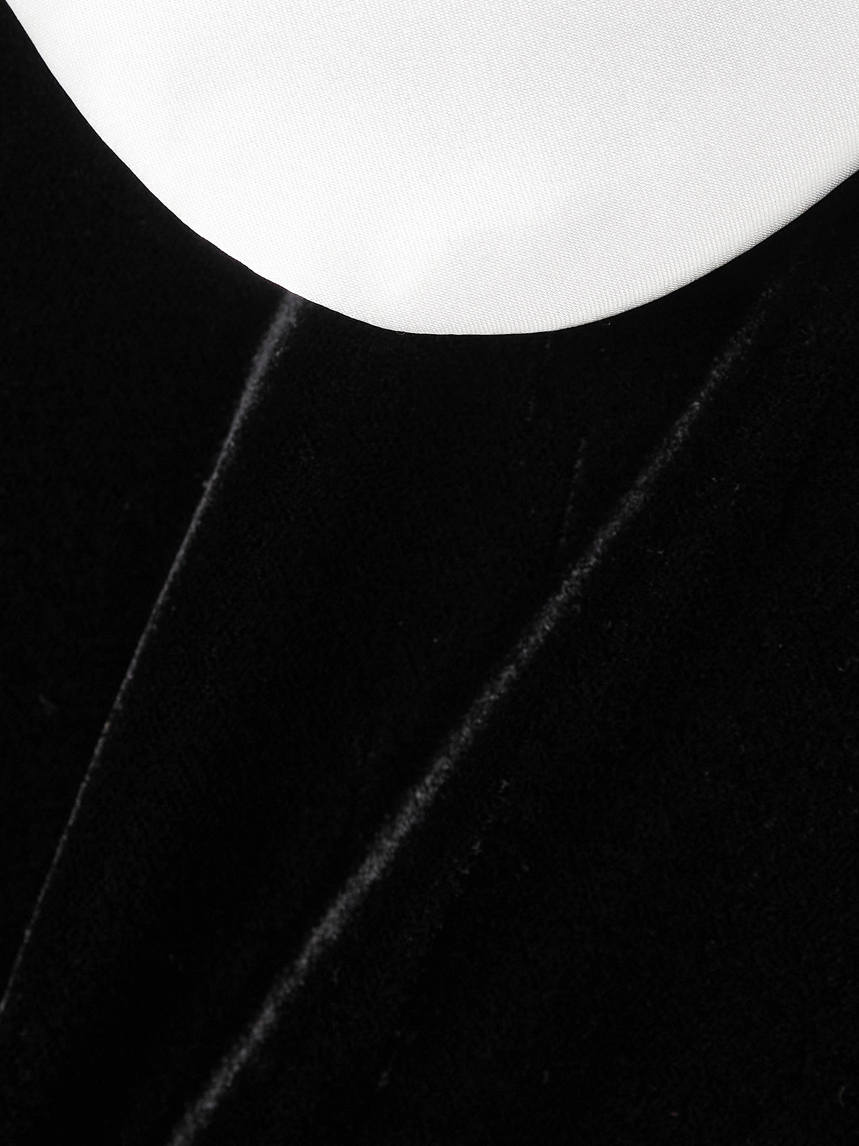 Comme Des Garcons Girl Belted Satin-trimmed Velvet Dress In Black
