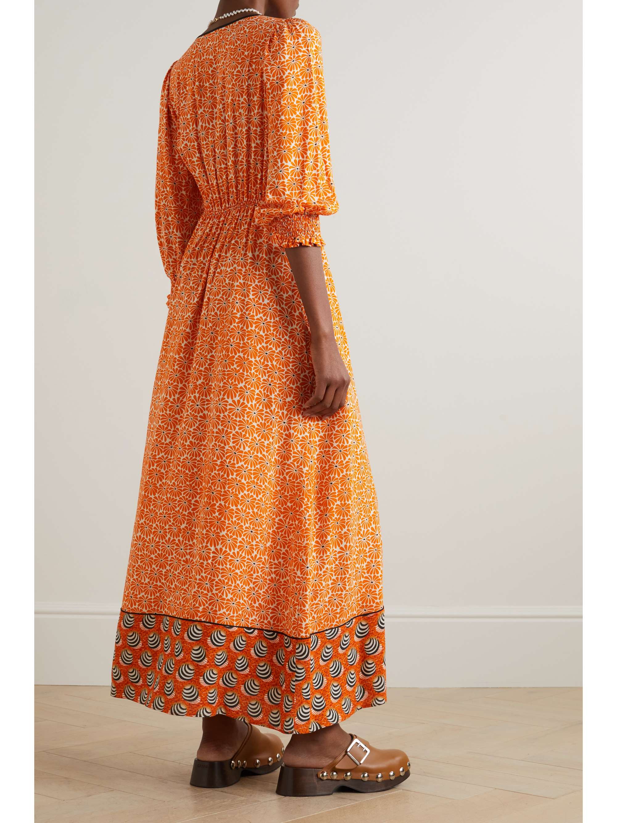 LORETTA CAPONI + NET SUSTAIN Yara printed woven maxi dress