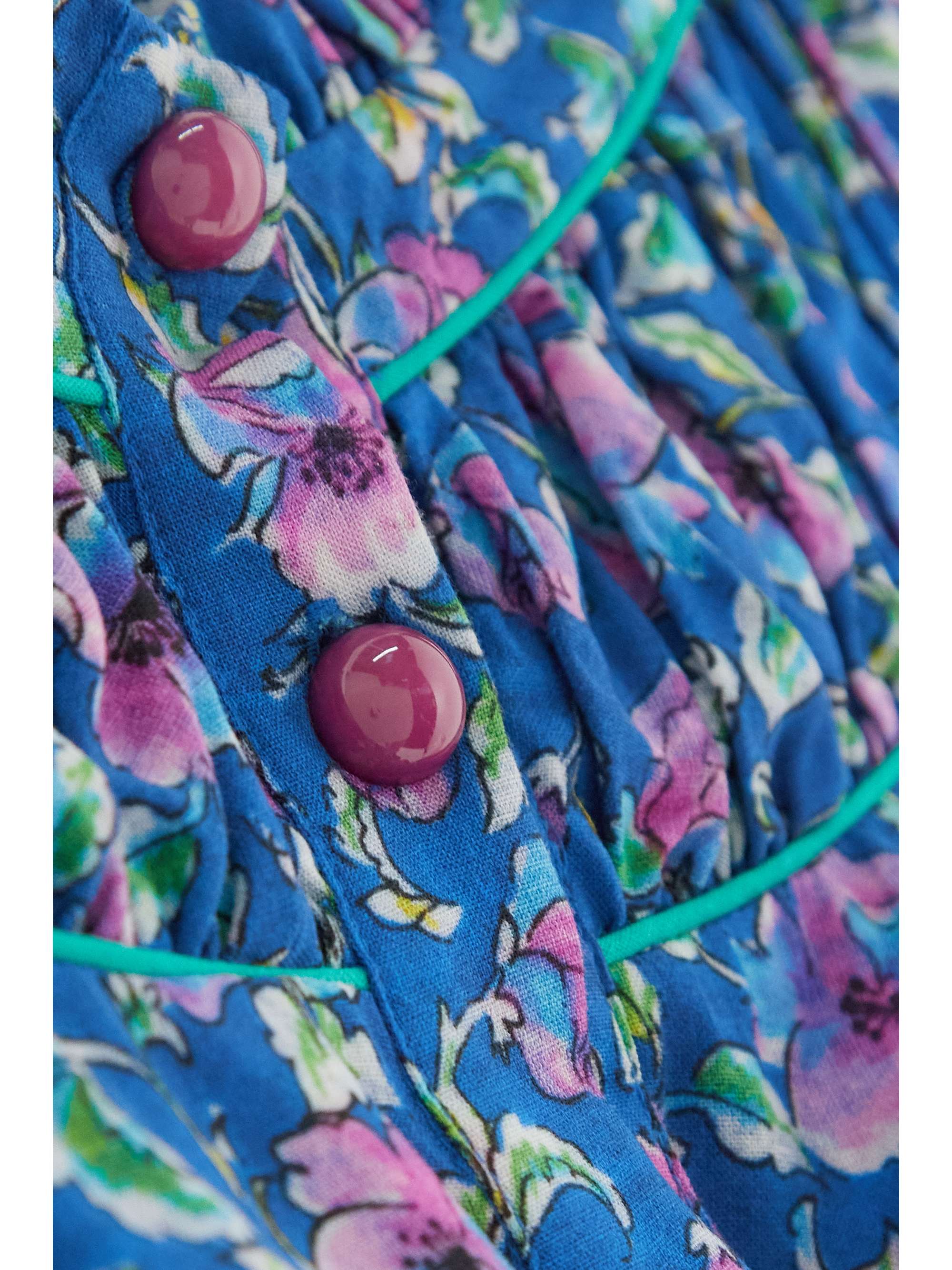 LORETTA CAPONI + NET SUSTAIN Giada ruffled floral-print voile blouse