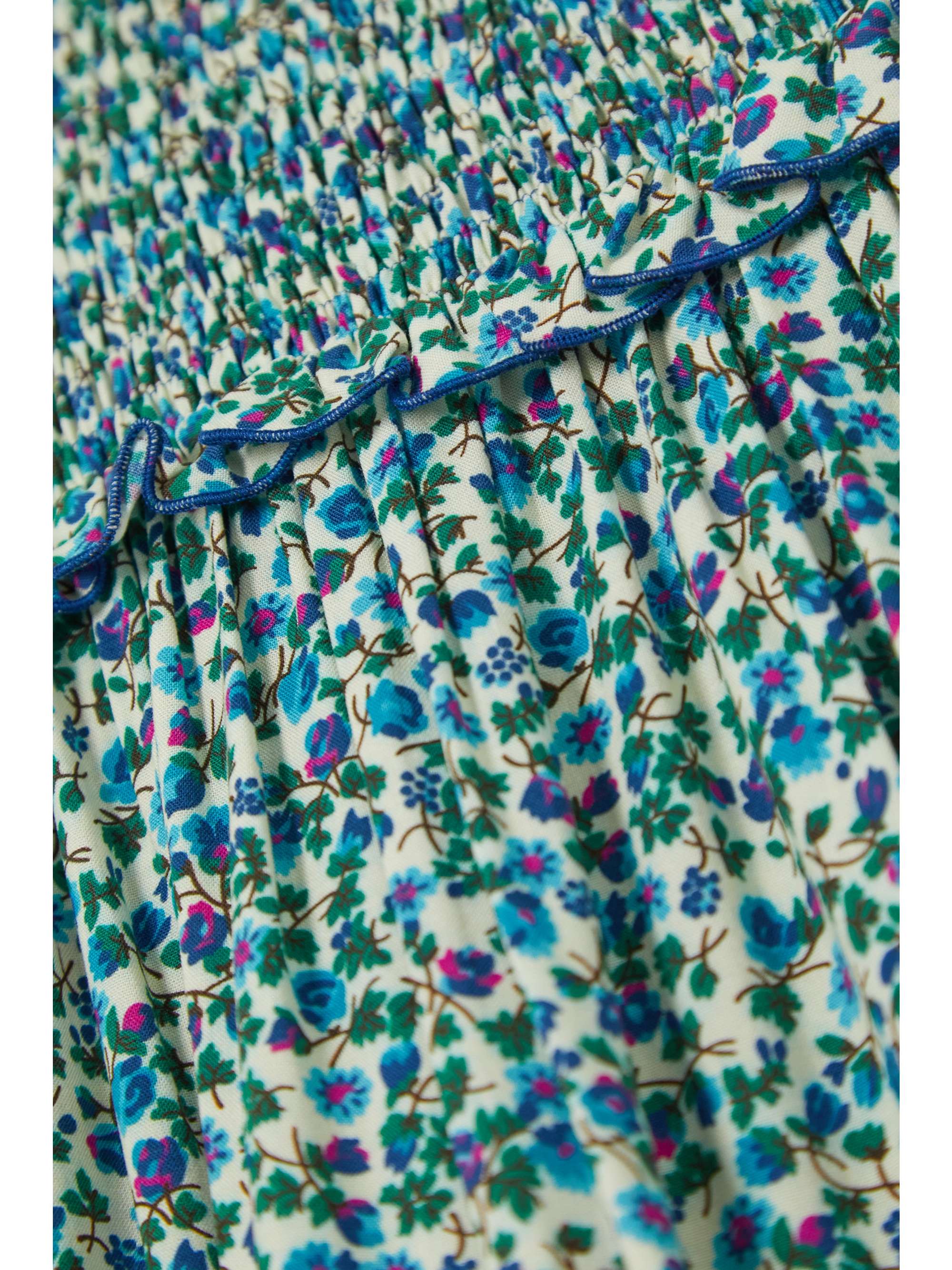 LORETTA CAPONI + NET SUSTAIN Romee tiered floral-print woven maxi skirt
