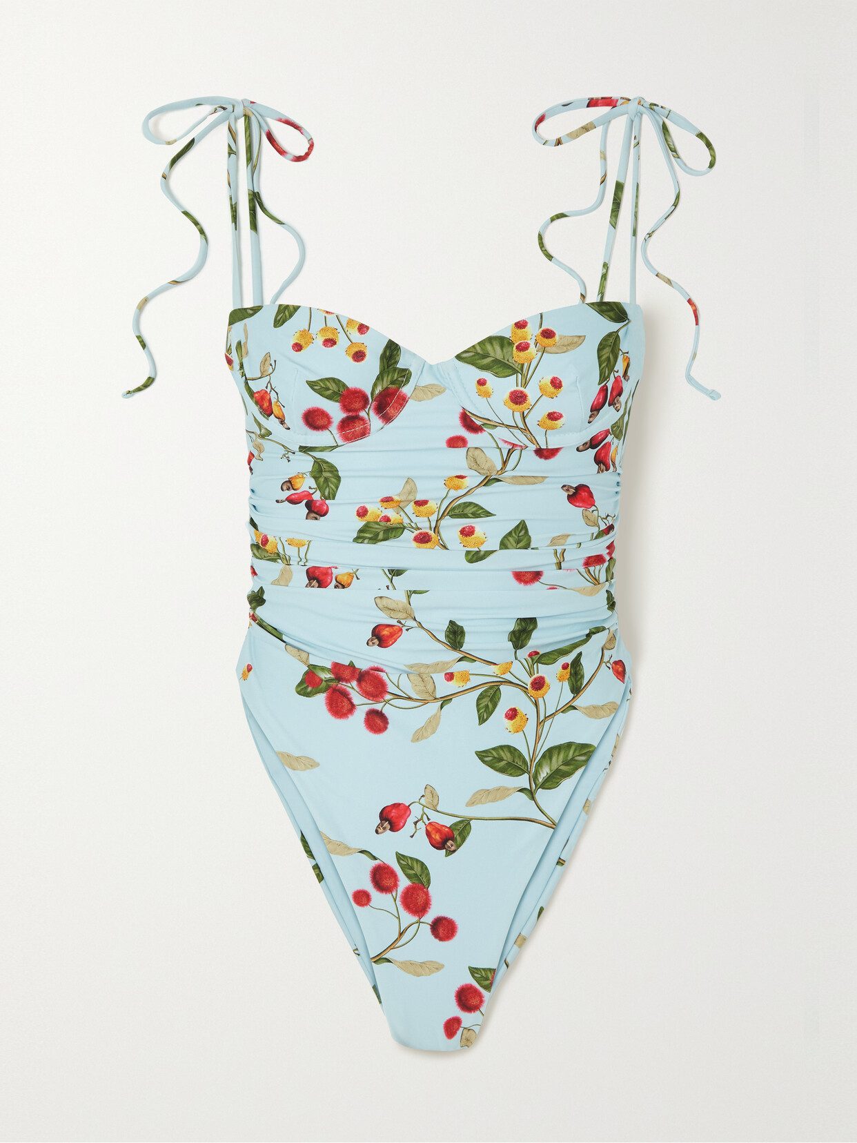 Agua by Agua Bendita - Rabano Floral-print Recycled Swimsuit - Blue