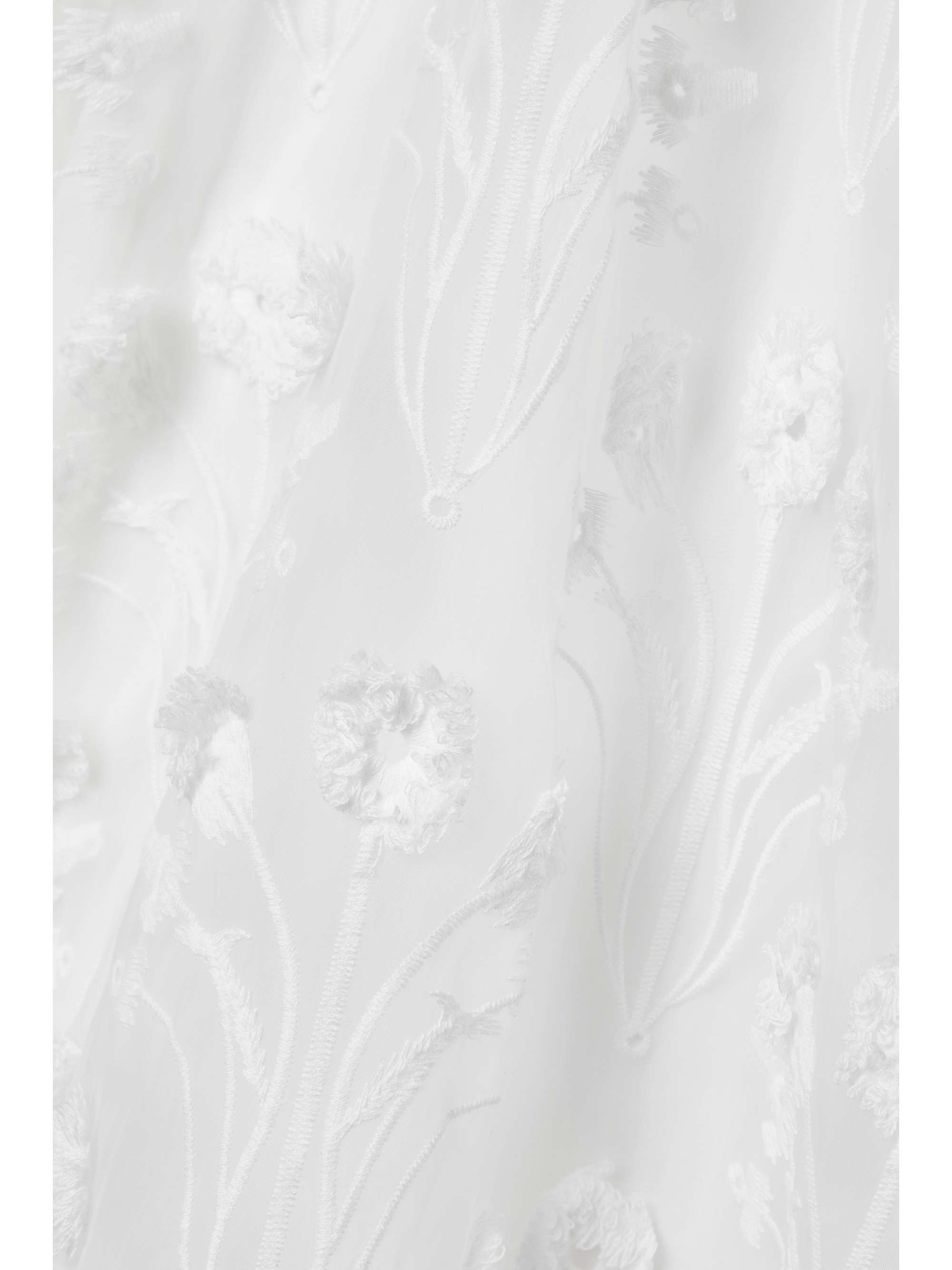 AGUA BY AGUA BENDITA + NET SUSTAIN Hierbaluisa Diente de León Amanecer floral-embroidered organza maxi dress