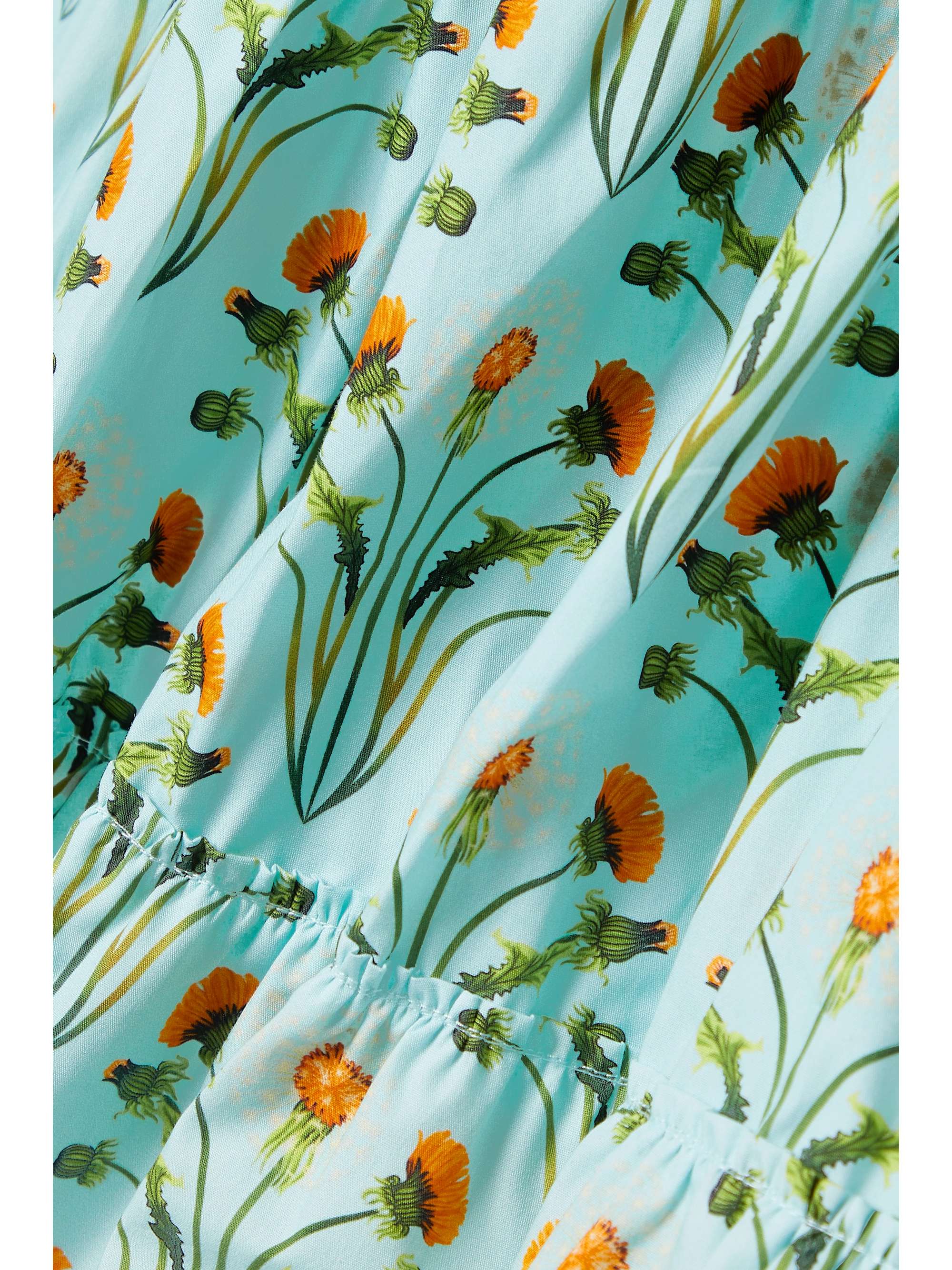 AGUA BY AGUA BENDITA + NET SUSTAIN Manzanilla floral-print cotton-poplin mini dress