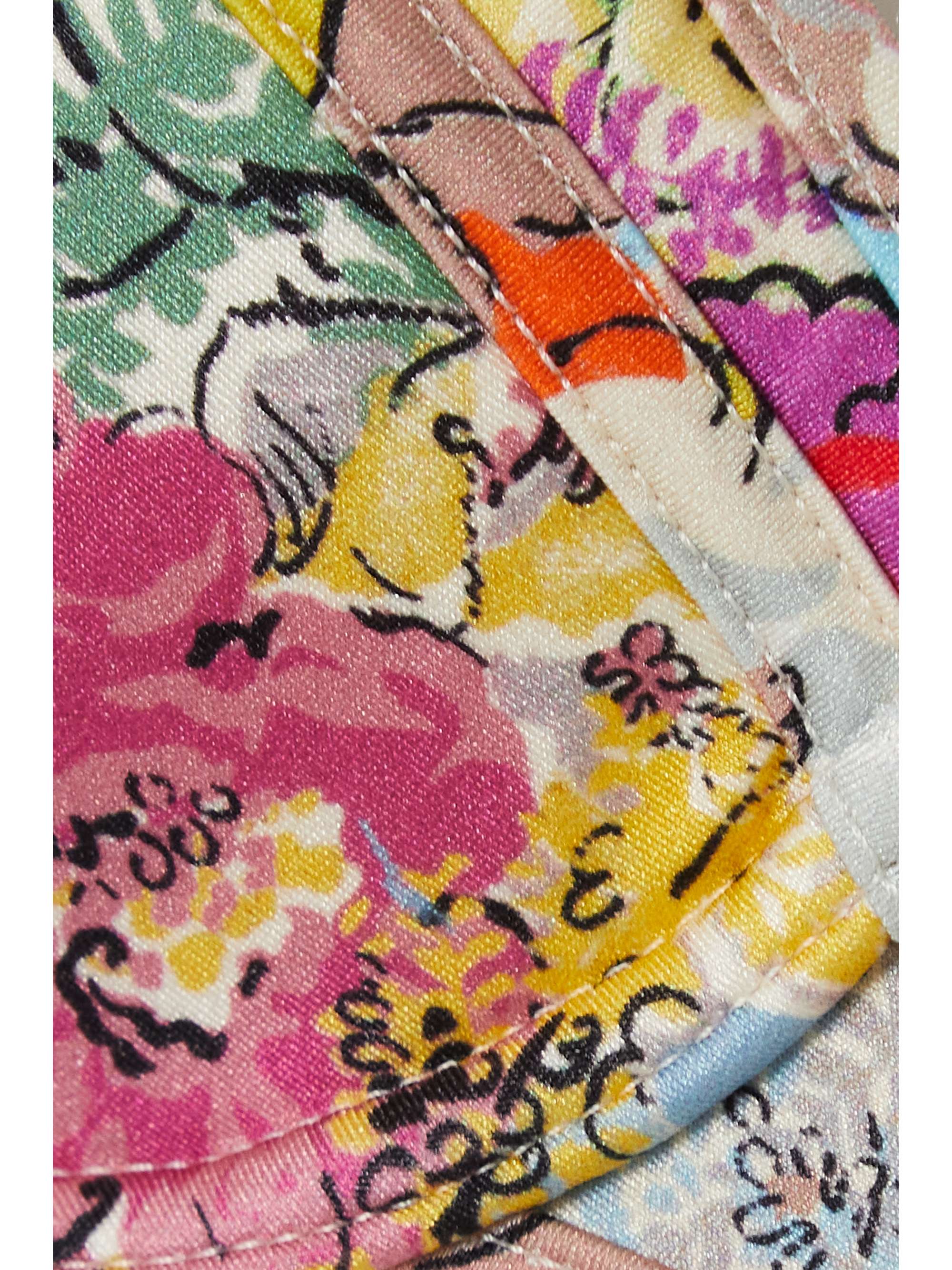 ZIMMERMANN Clover floral-print underwired bikini top
