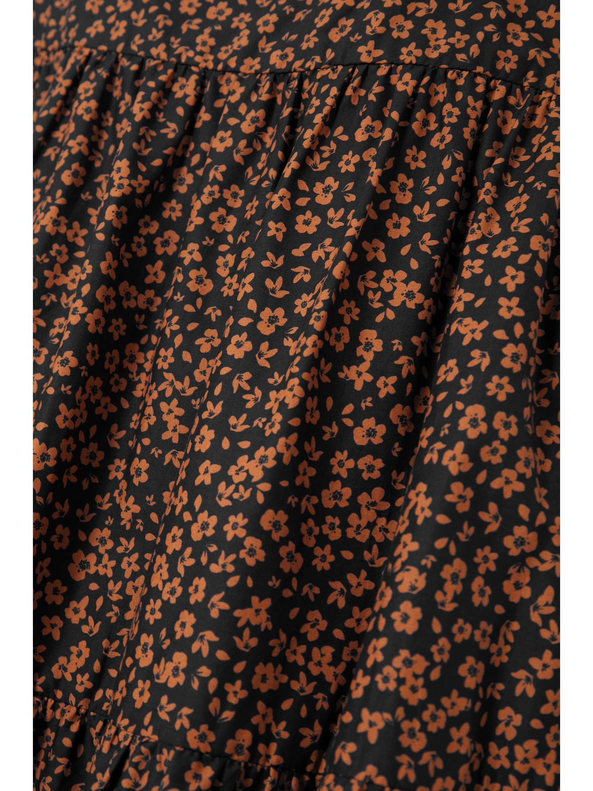 MATTEAU Floral-print tiered cotton-poplin maxi dress