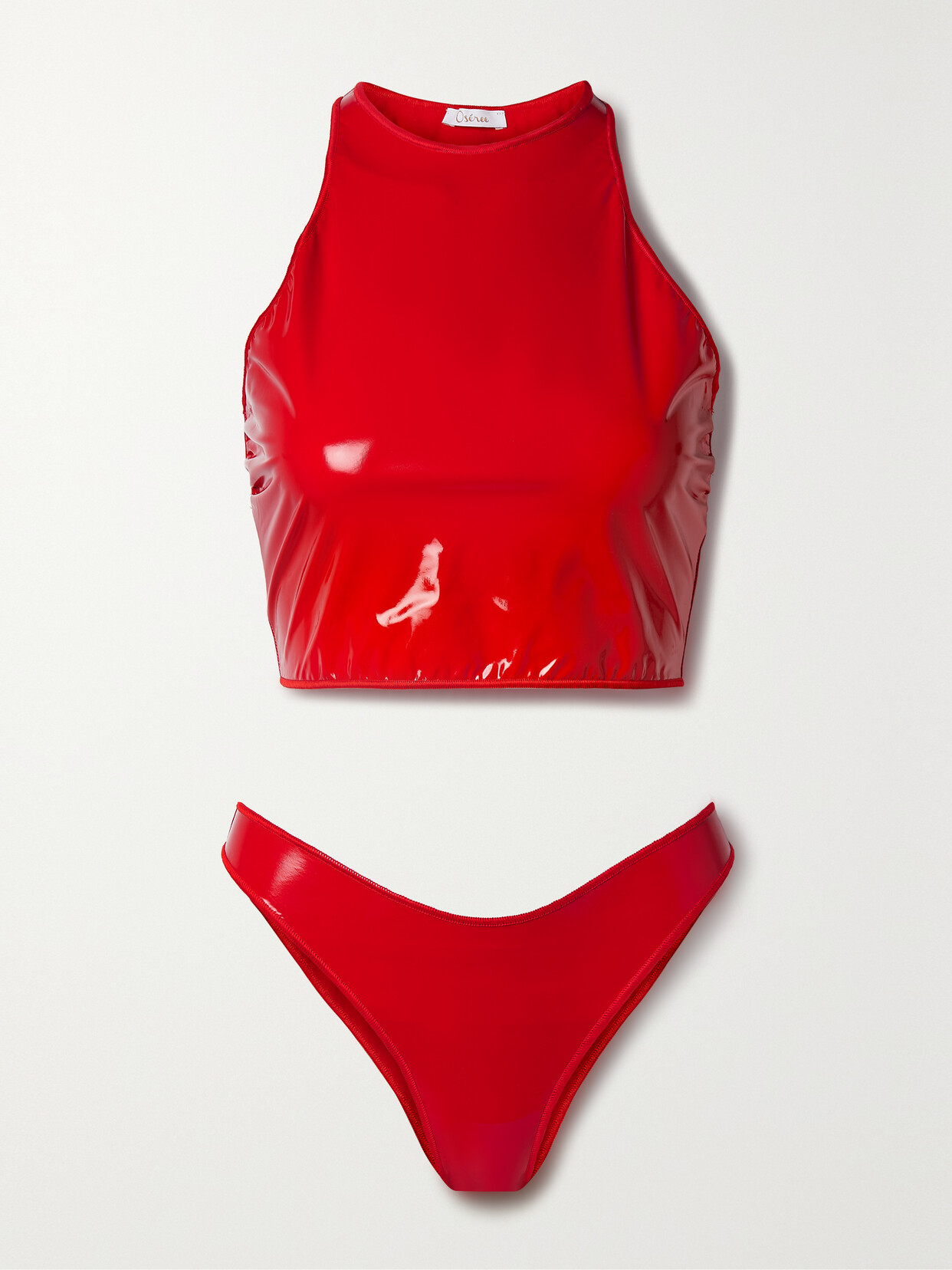 Oséree - Coated Bikini - Red