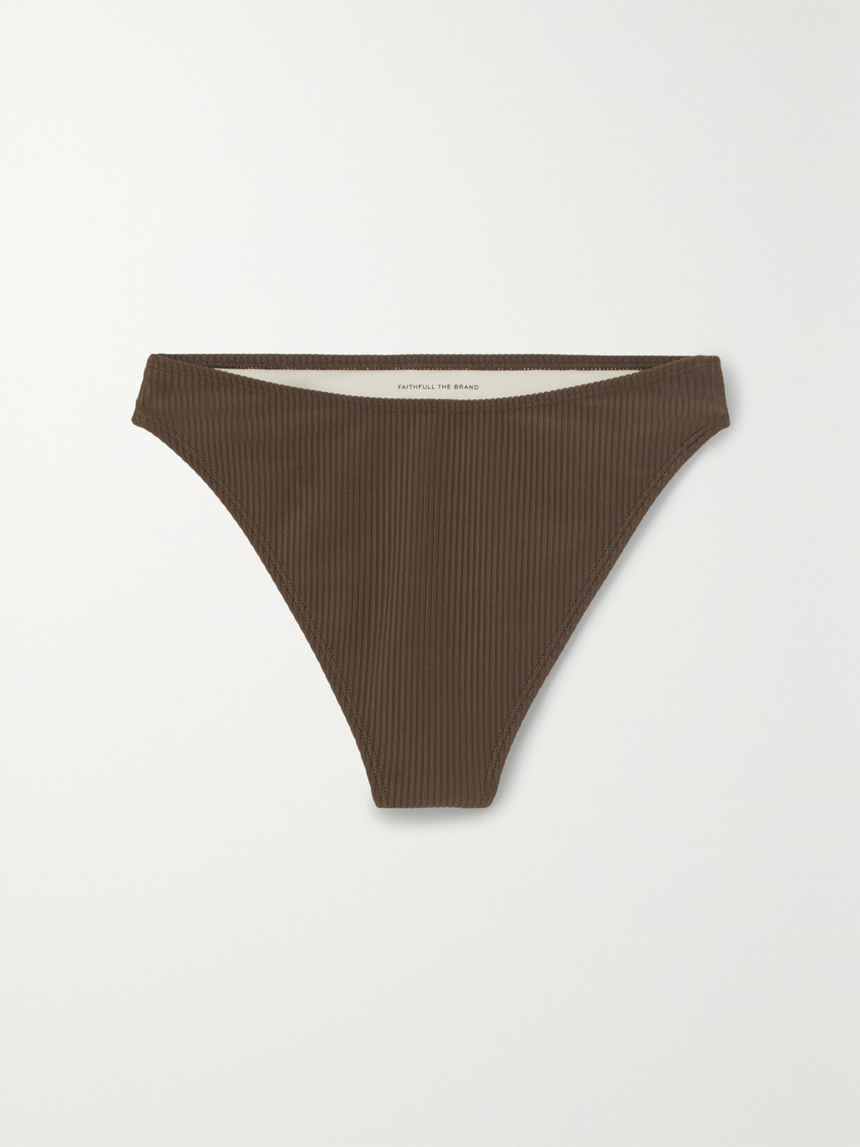 Faithfull The Brand - + Net Sustain Dylla Stretch-econyl Bikini Briefs - Brown