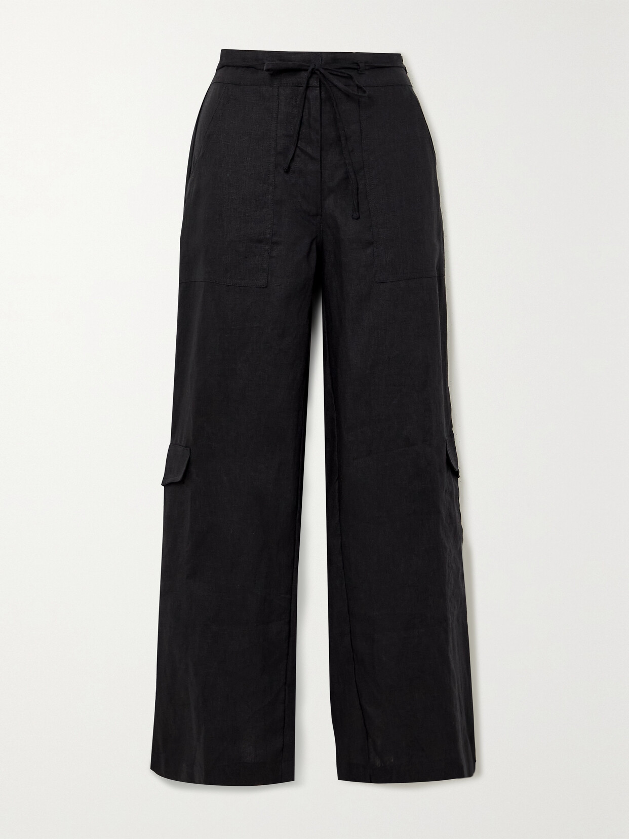 Faithfull The Brand - Relais Linen Cargo Pants - Black