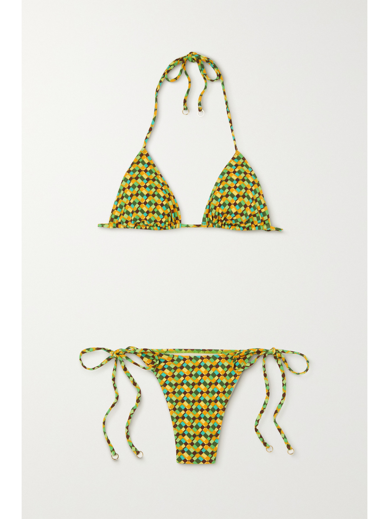 Faithfull The Brand - + Net Sustain Marzia And Andrea Stretch-econyl Bikini - Green