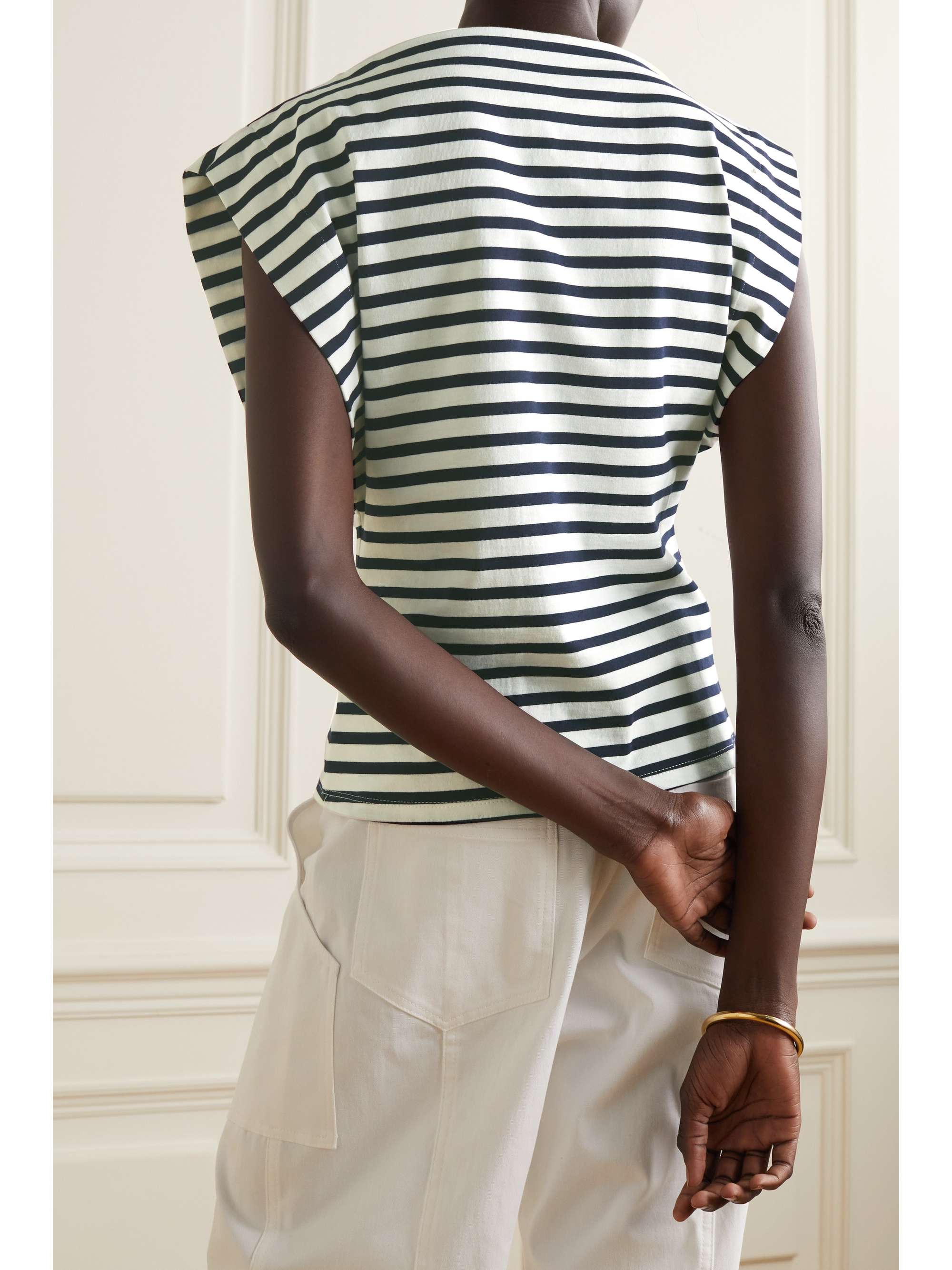 MATTEAU T-Shirt aus gestreiftem Baumwoll-Jersey