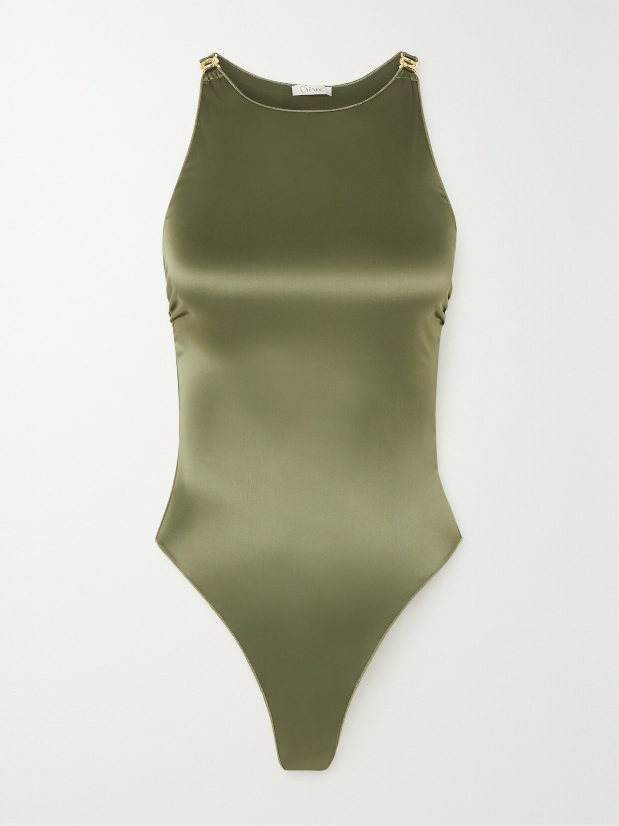 Oséree - Stretch-satin Swimsuit - Green