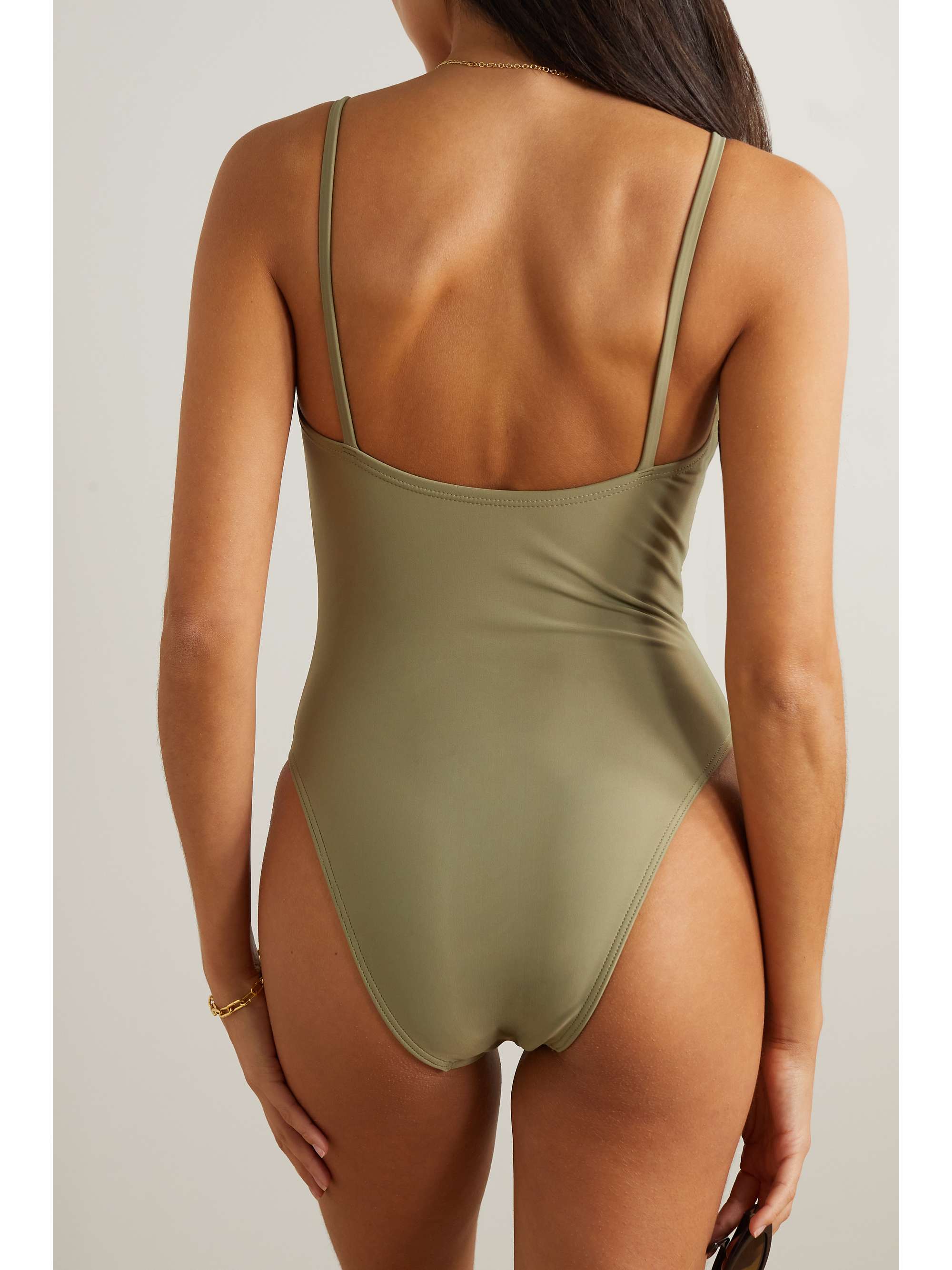 MATTEAU Maillot de bain en crépon recyclé stretch Petite Square