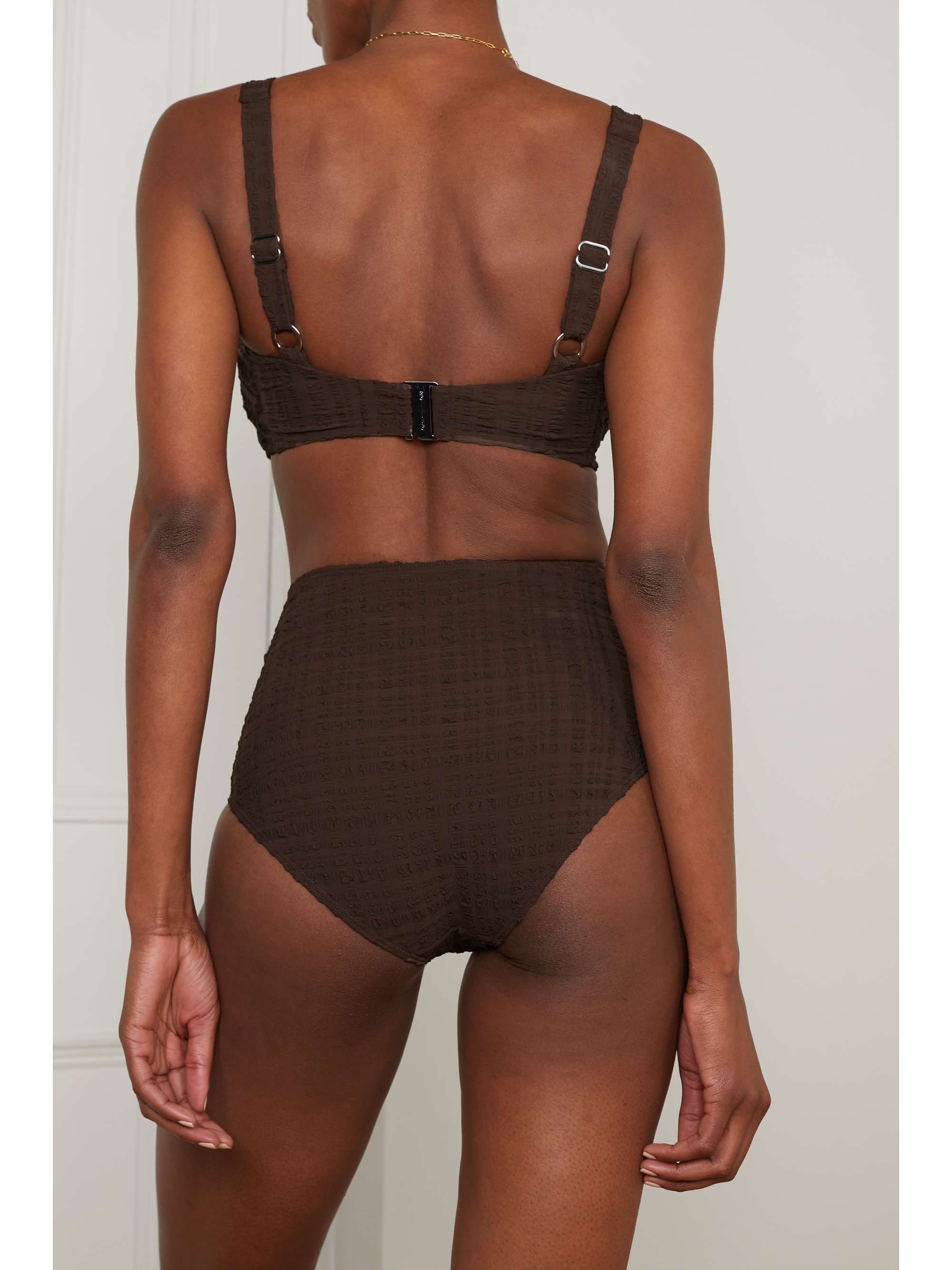 FORM AND FOLD The Rise seersucker bikini briefs