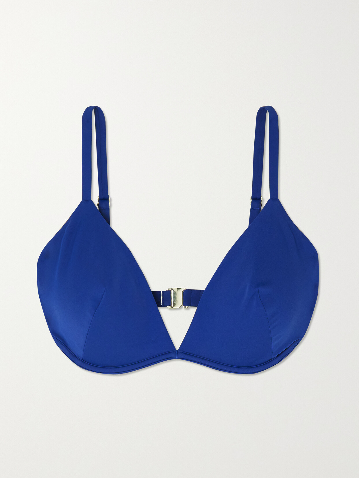 Form and Fold - D-g The Triangle Recycled Underwired Bikini Top - Blue