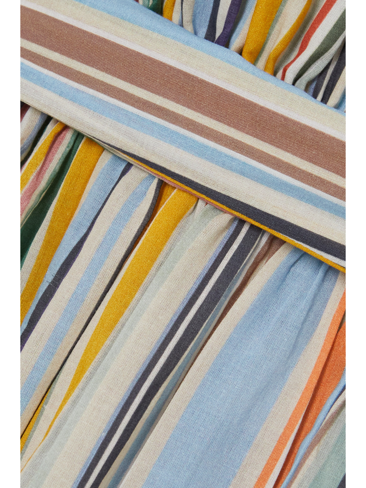HANNAH ARTWEAR CHLOE STRIPED COTTON-VOILE MAXI DRESS