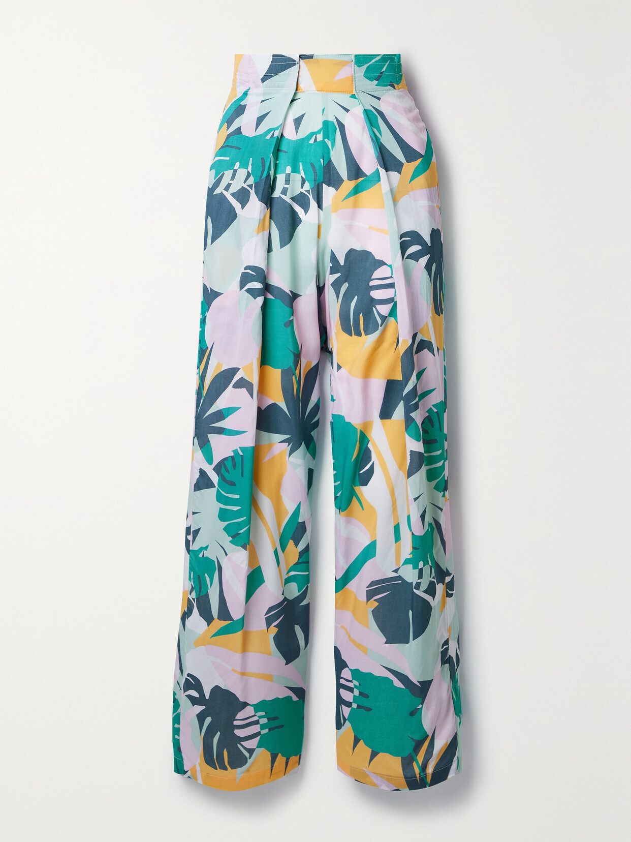 PARADISED Surf Printed Voile Wide-leg Pants - Pink