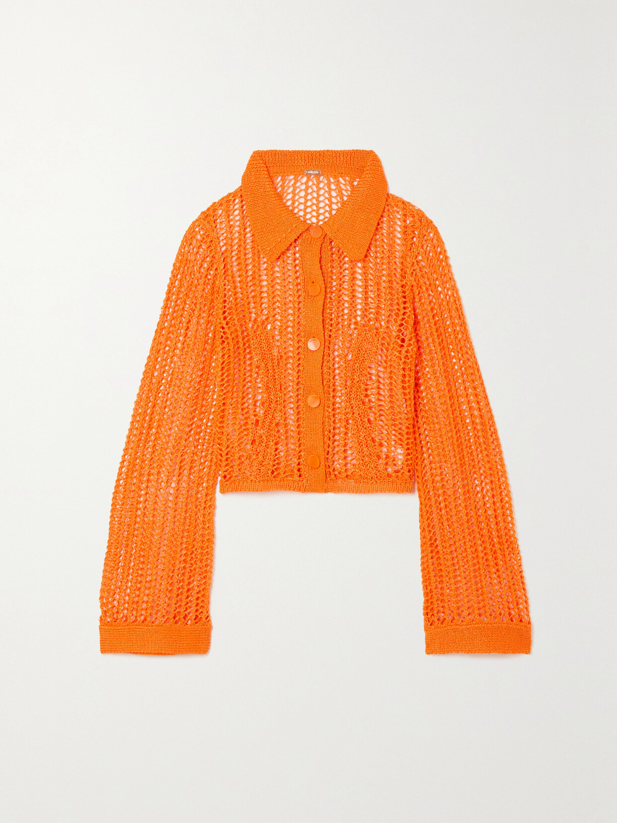 Cult Gaia - Velma Crochet-knit Cardigan - Orange