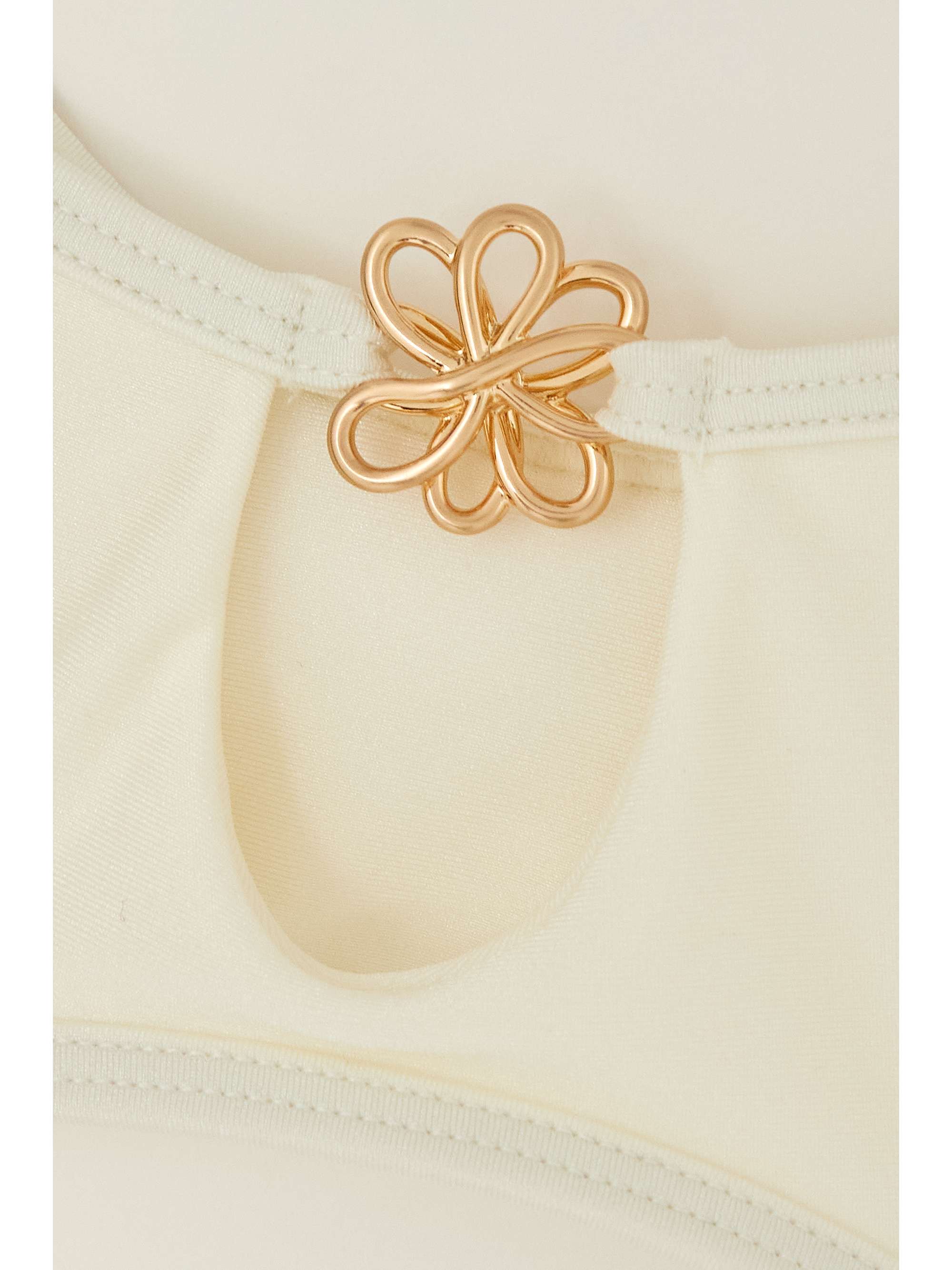 CULT GAIA Frances cutout embellished swimsuit