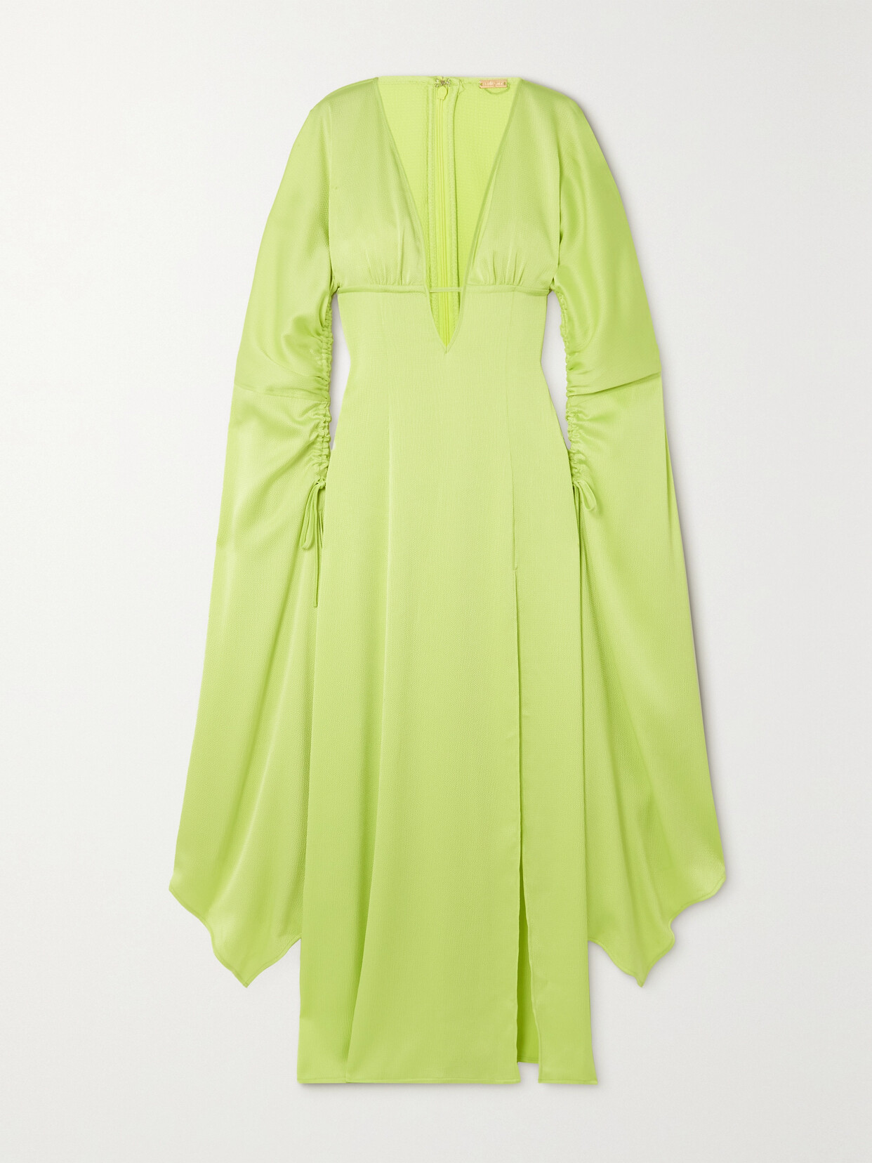 Cult Gaia - Winona Cutout Hammered-satin Gown - Green