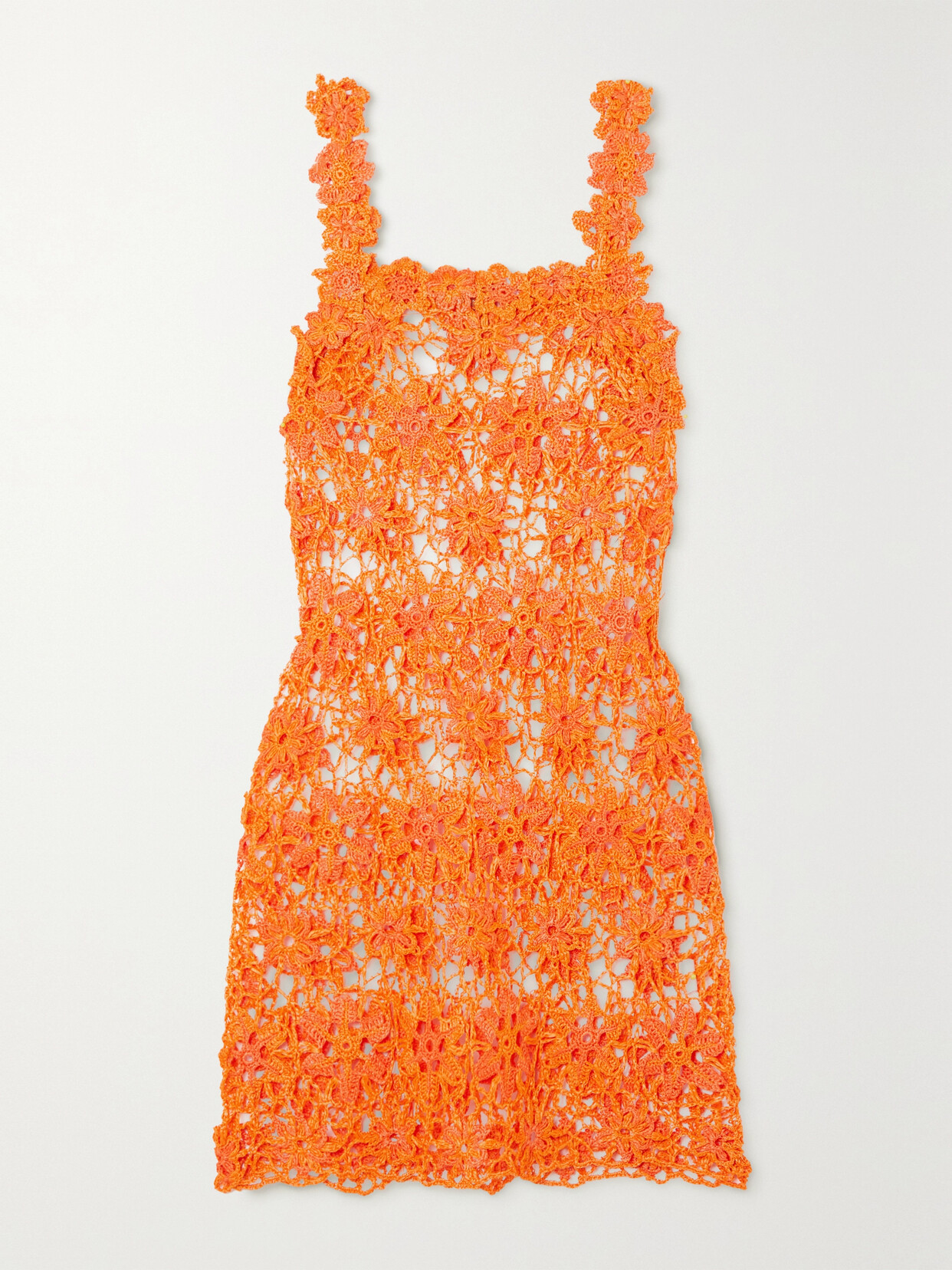 Cult Gaia - Enra Crochet-knit Mini Dress - Orange