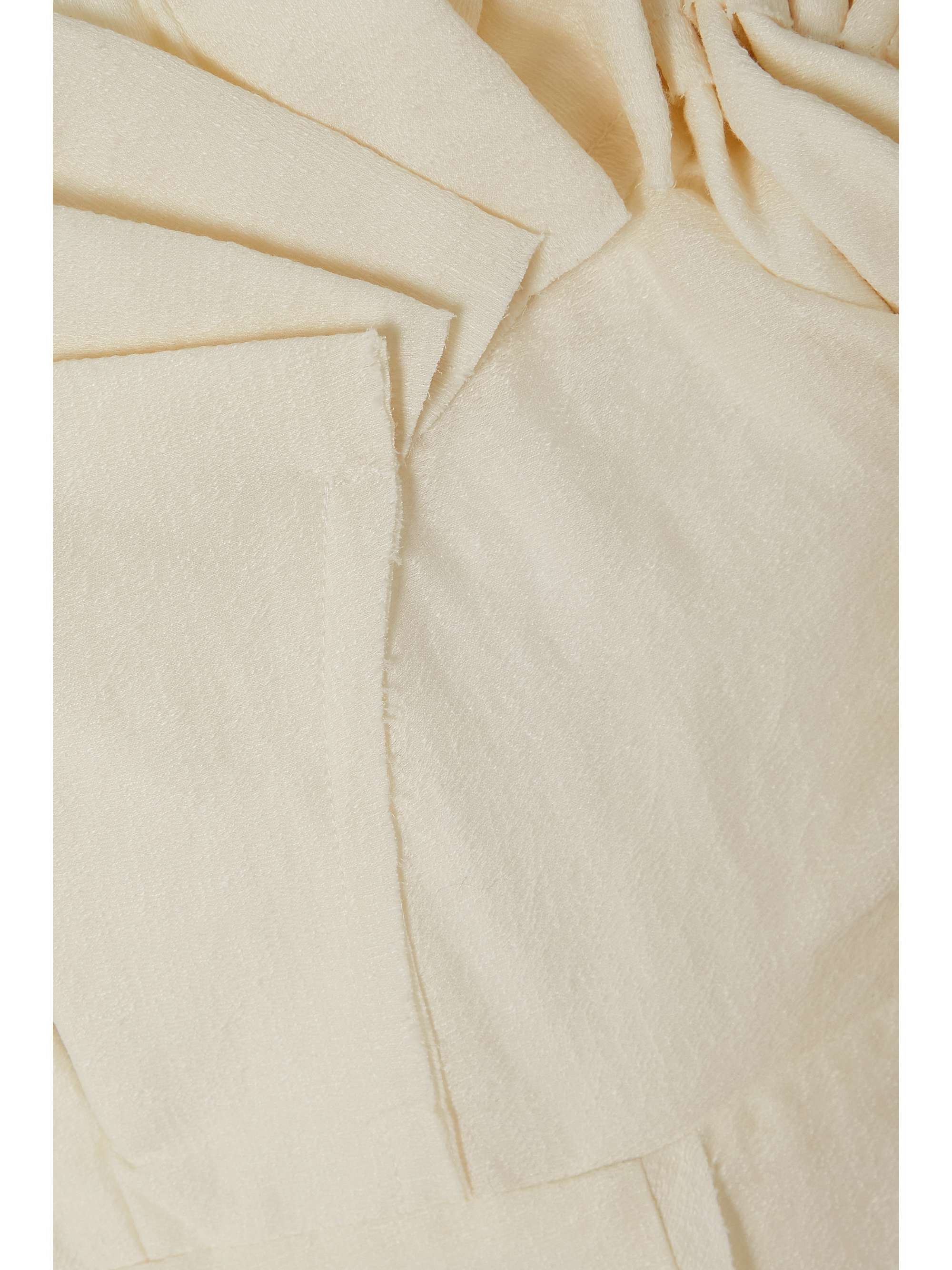 CULT GAIA Muna off-the-shoulder gathered woven midi dress