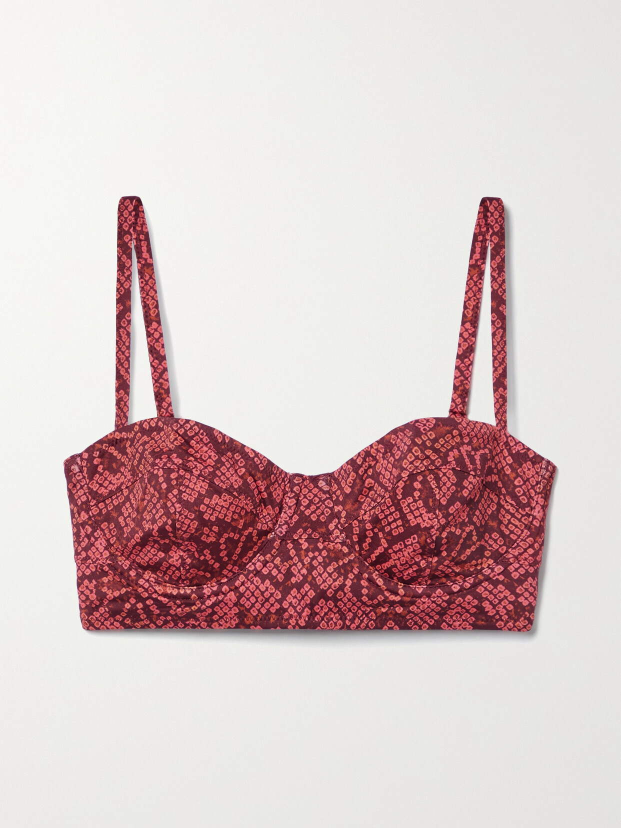 Ulla Johnson - Zahara Printed Underwired Bikini Top - medium