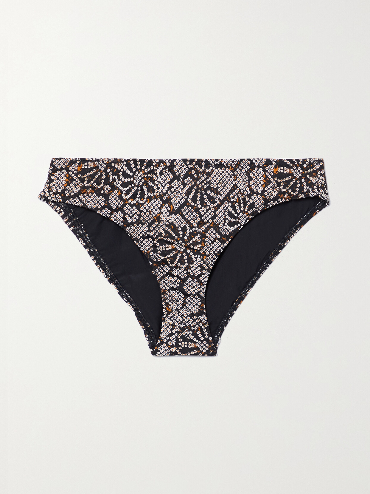 Ulla Johnson - Dani Printed Bikini Briefs - Black