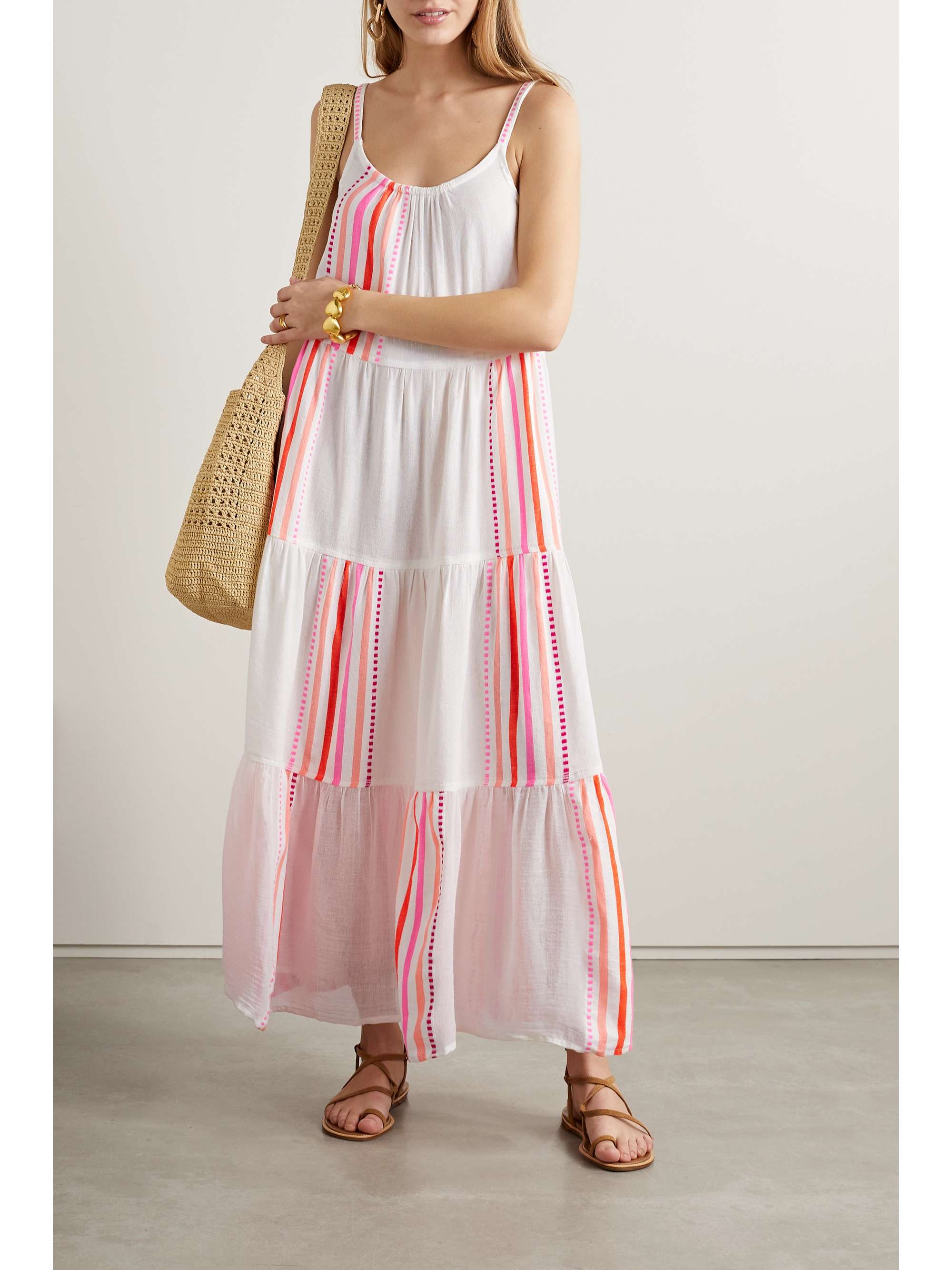 Striped cotton sales dress